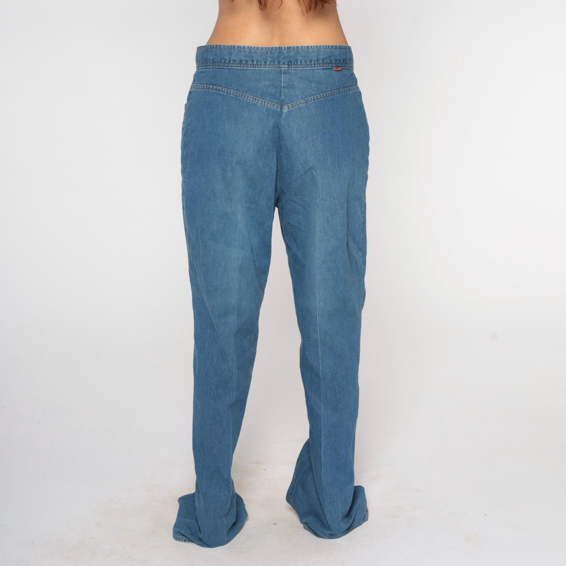 1970s Levi's Straight Leg Jeans High Waisted Blue Denim 32x33