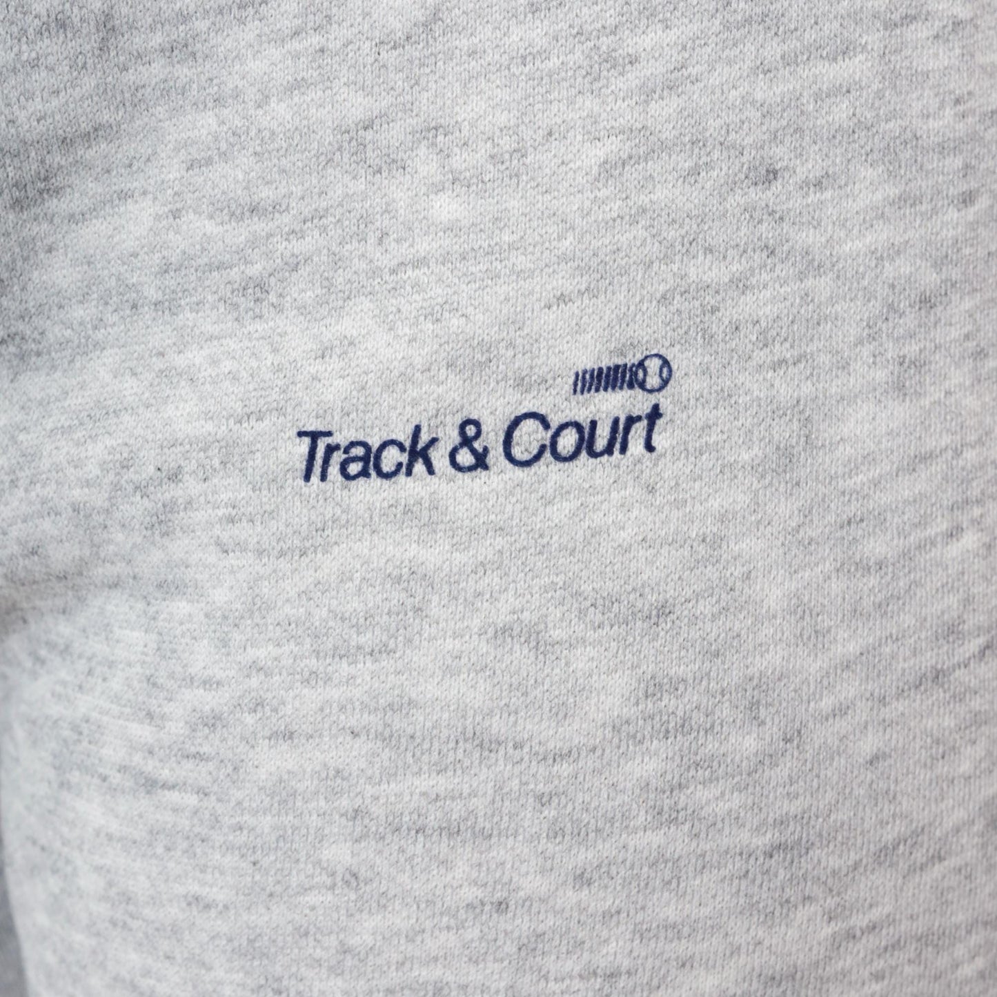 80s Track & Court Heather Gray Sweatsuit Hoodie Joggers Two-Piece Medium M