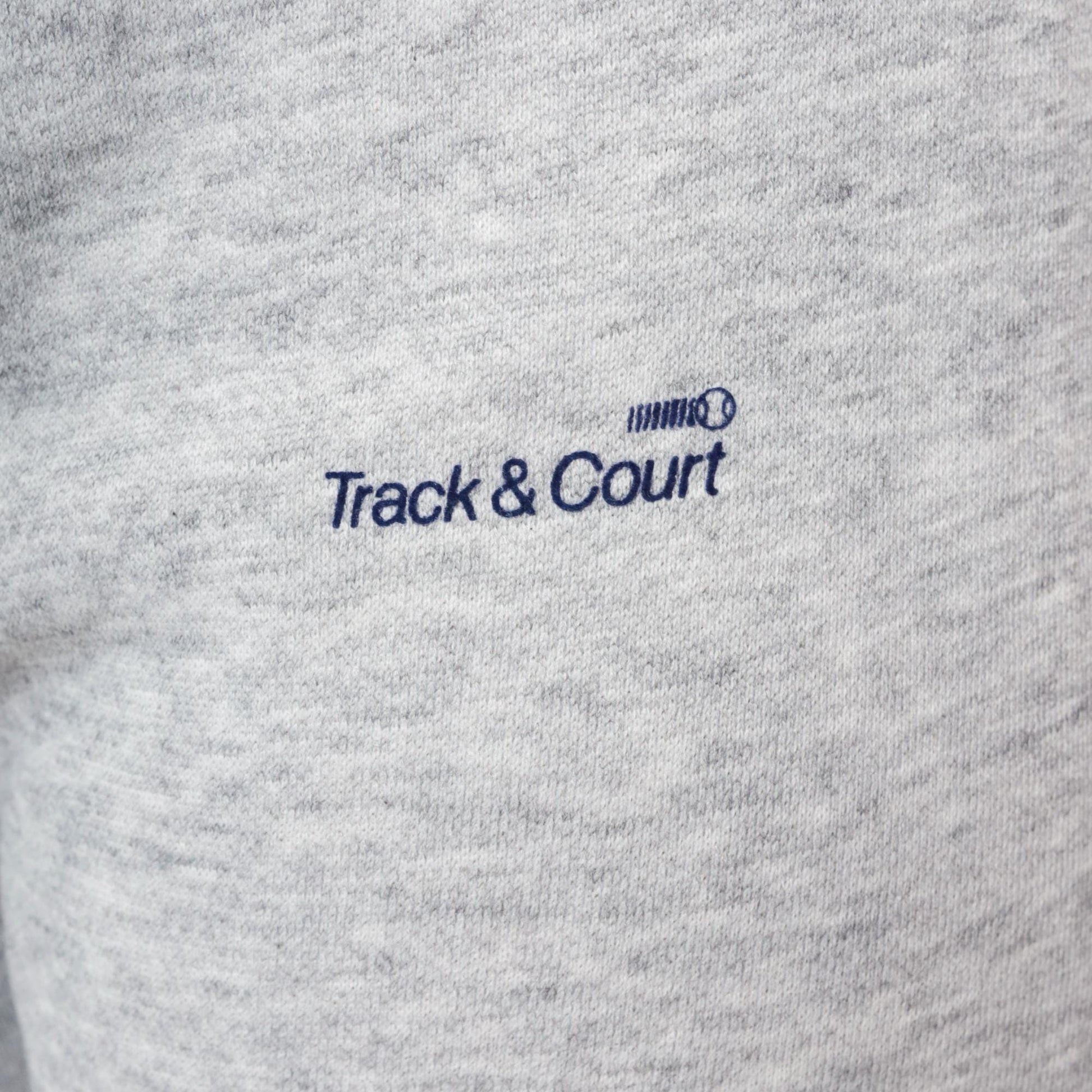 80s Track & Court Heather Gray Sweatsuit Hoodie Joggers Two-Piece Medium M