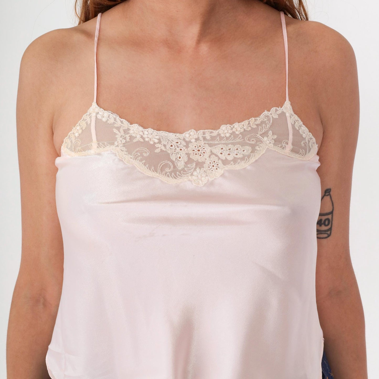 Victoria's Secret 90s Pink Lace Camisole Spaghetti Strap Tank Small
