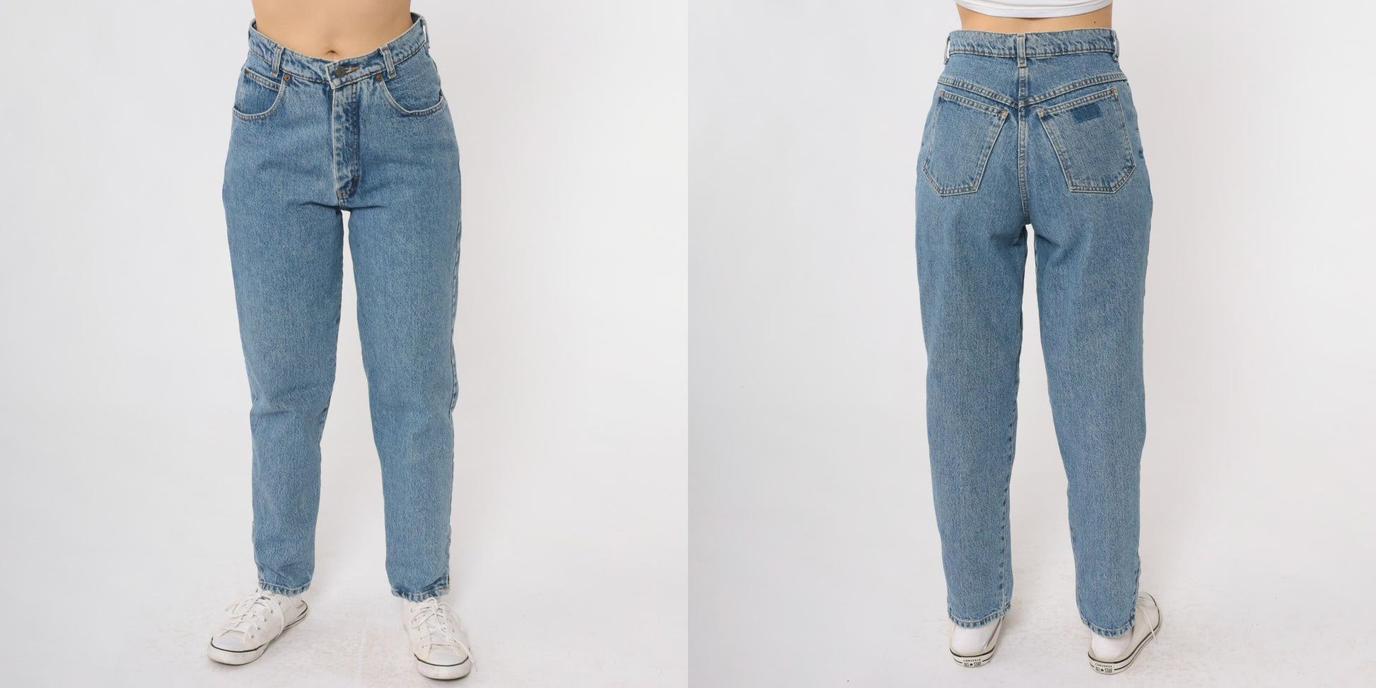 90s Palmetto's Dungarees Mom Jeans Light Blue High Waisted Small S