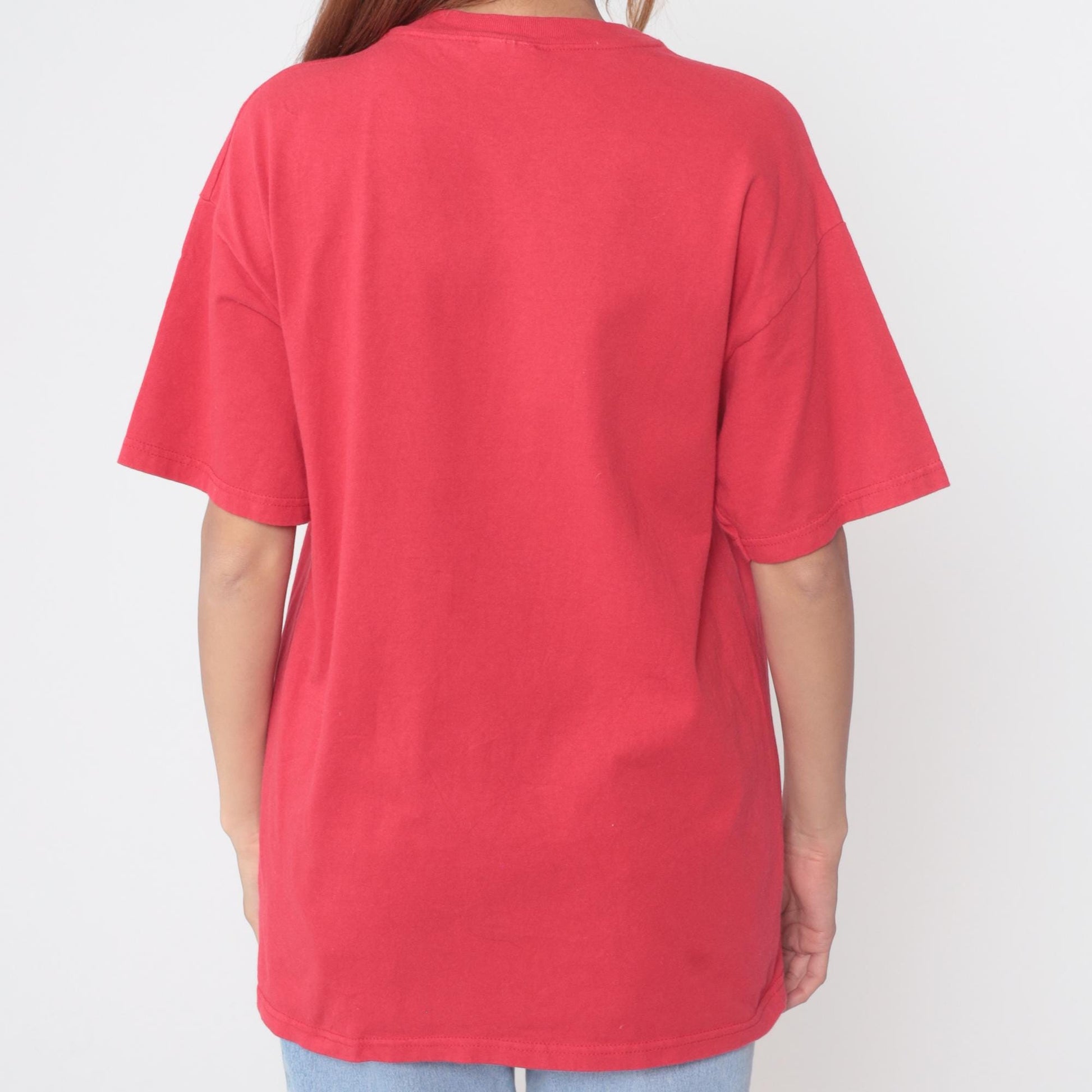 90s New Mexico Arts & Crafts Fair Graphic Tee Red Cotton Large L