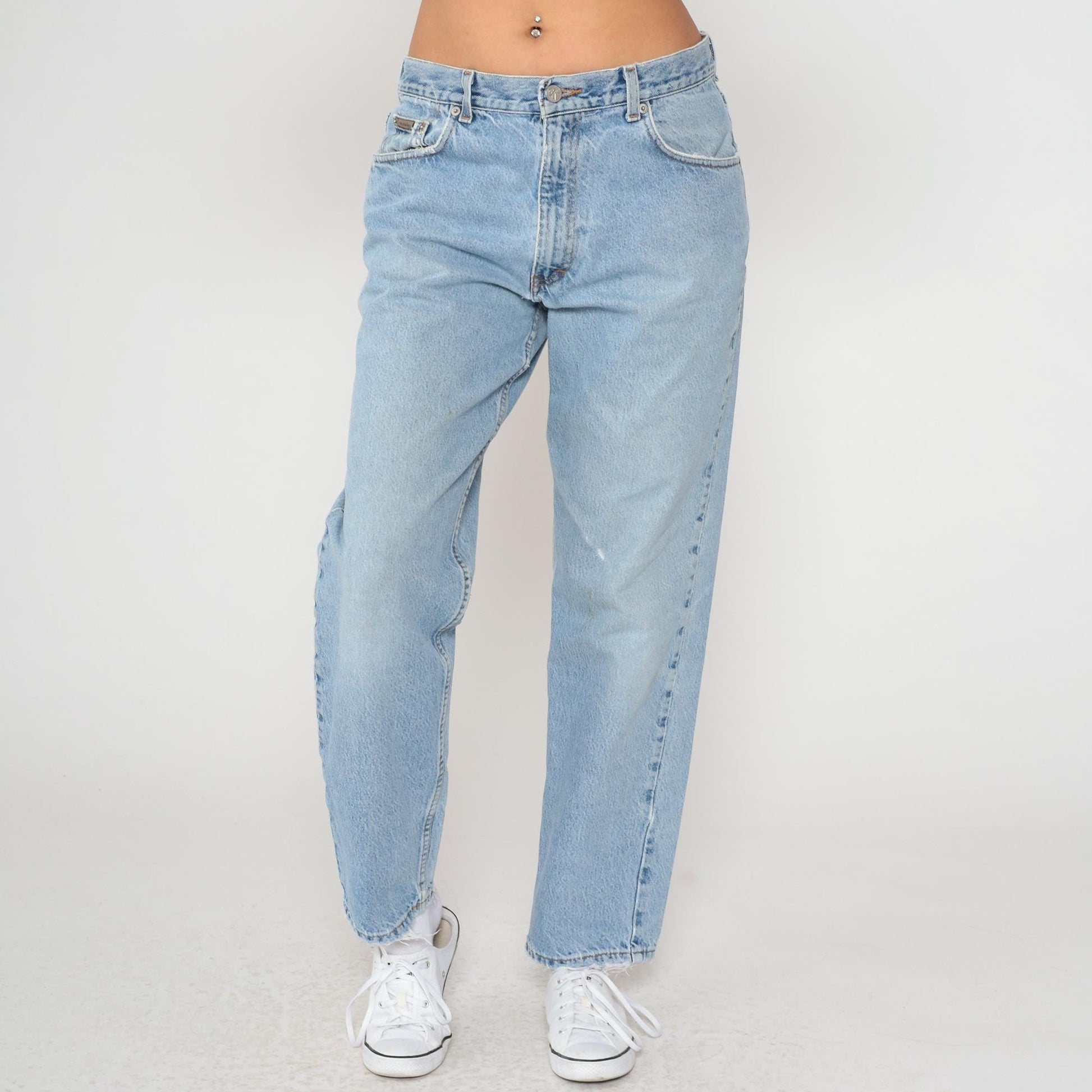 Calvin Klein Y2K Light Wash Straight Leg Denim Jeans 32x30