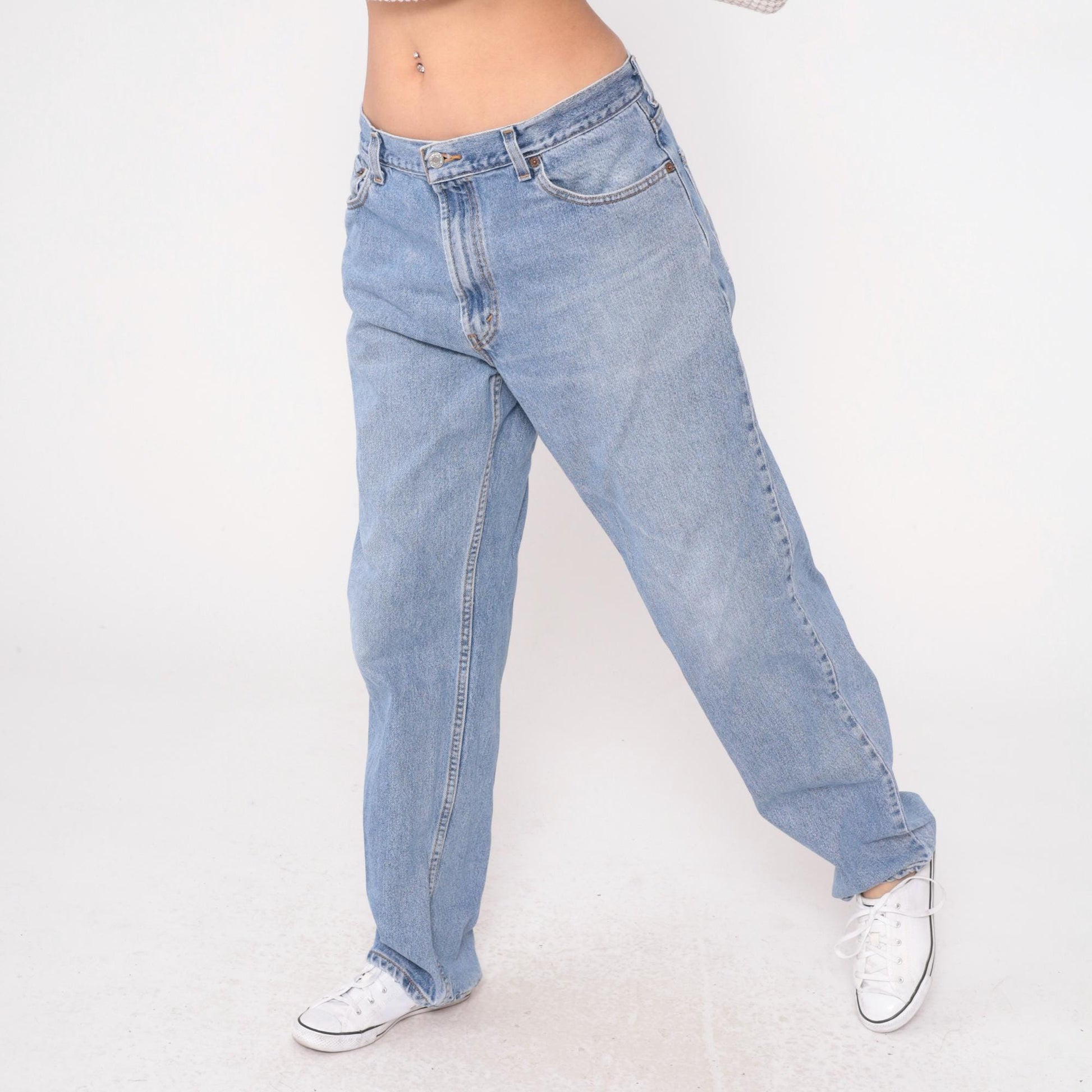 Levi's 550 Y2K Light Wash High Rise Straight Leg Jeans 36x32