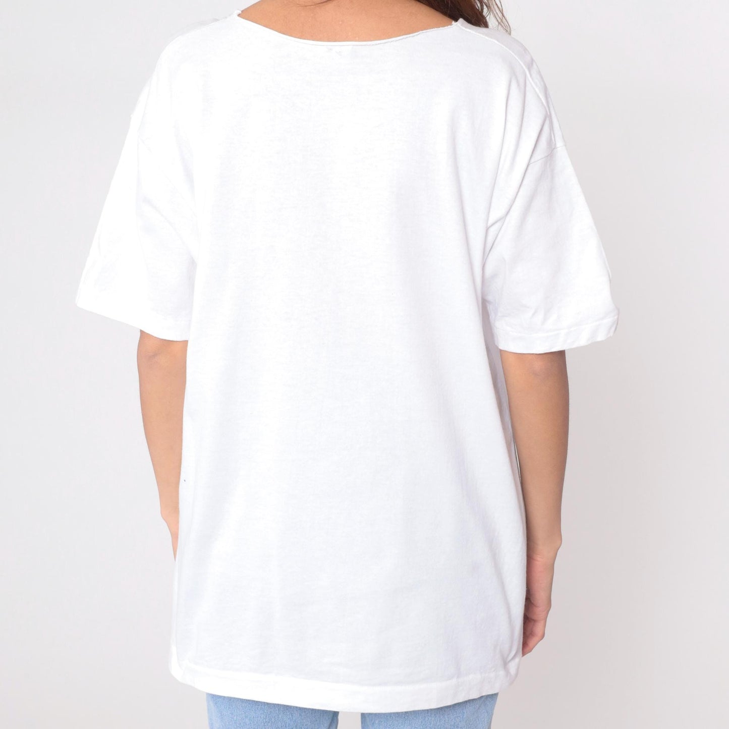 90s San Diego Sunflower Graphic Tee White Cotton T Shirt Large L