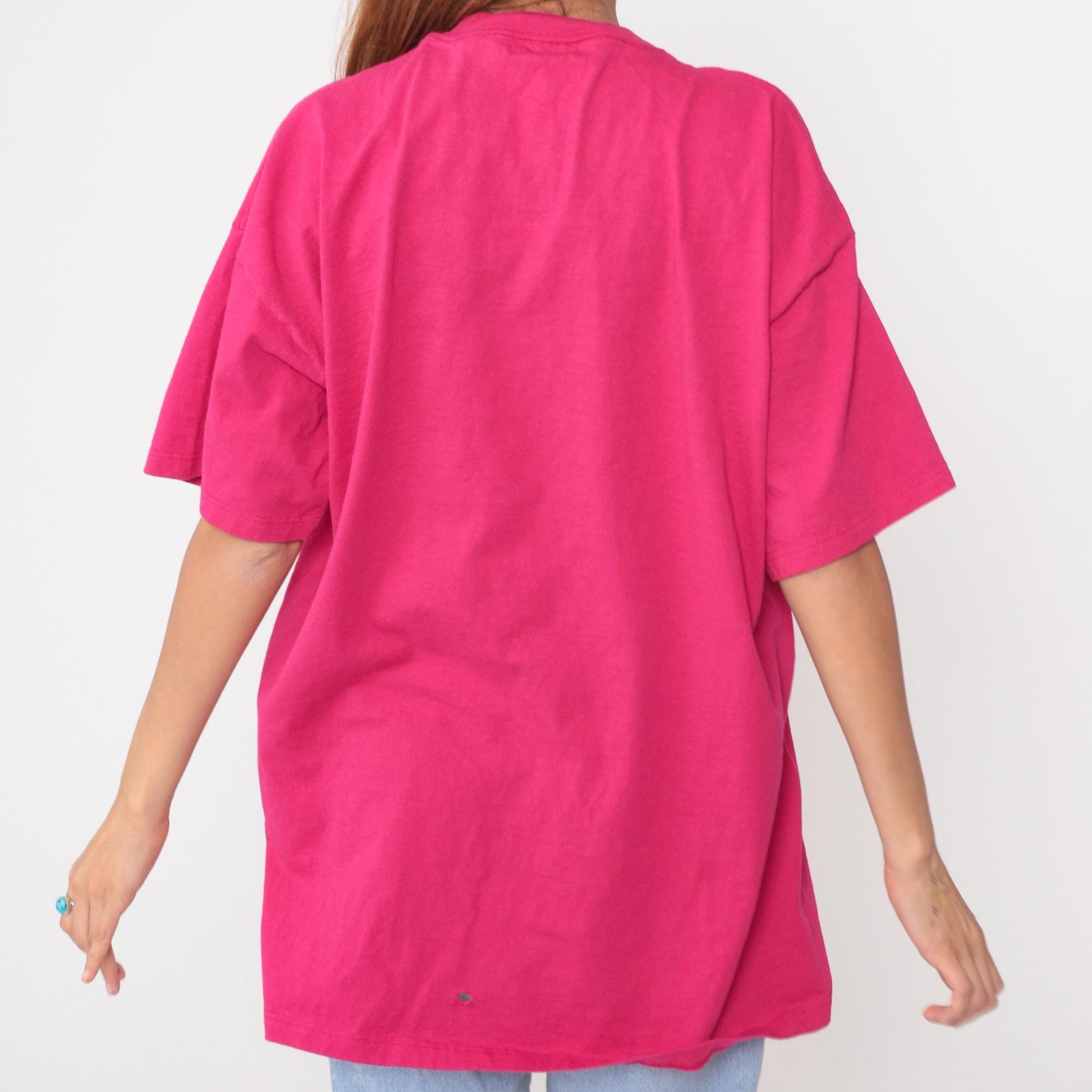 90s Jerzees Hummingbird California Graphic T-Shirt Pink Extra Large XXL