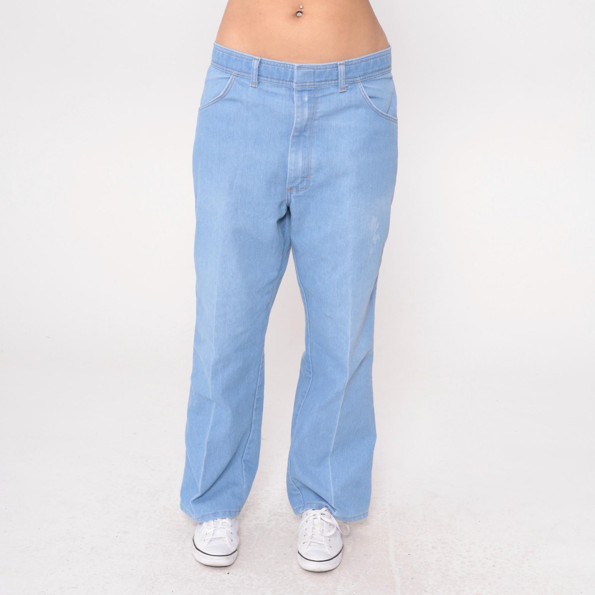 90s Wrangler Light Wash Straight Leg Jeans Cotton Denim 38x29
