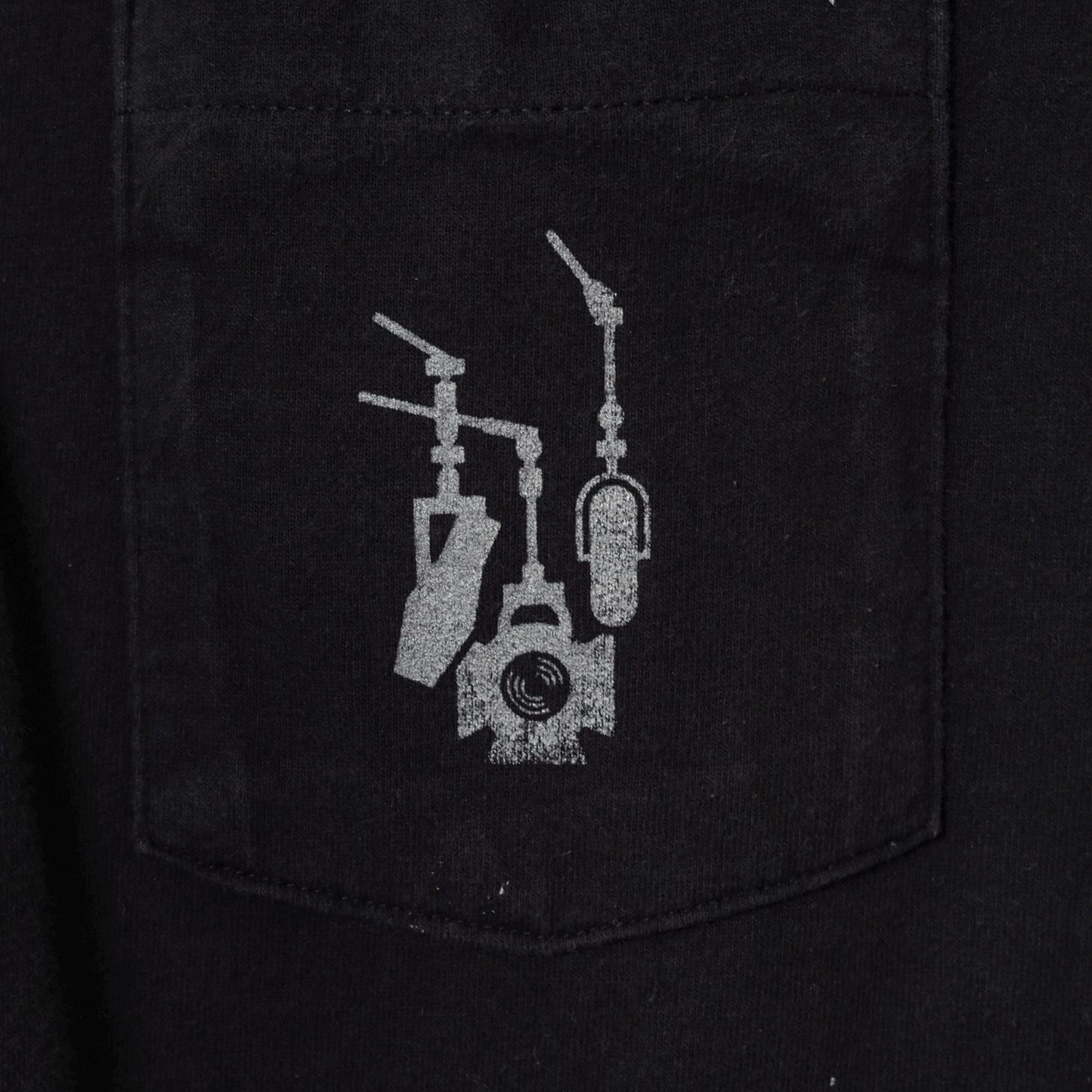 90s Studiocenter Broadcast Productions Graphic Pocket Tee Black Cotton Extra Large