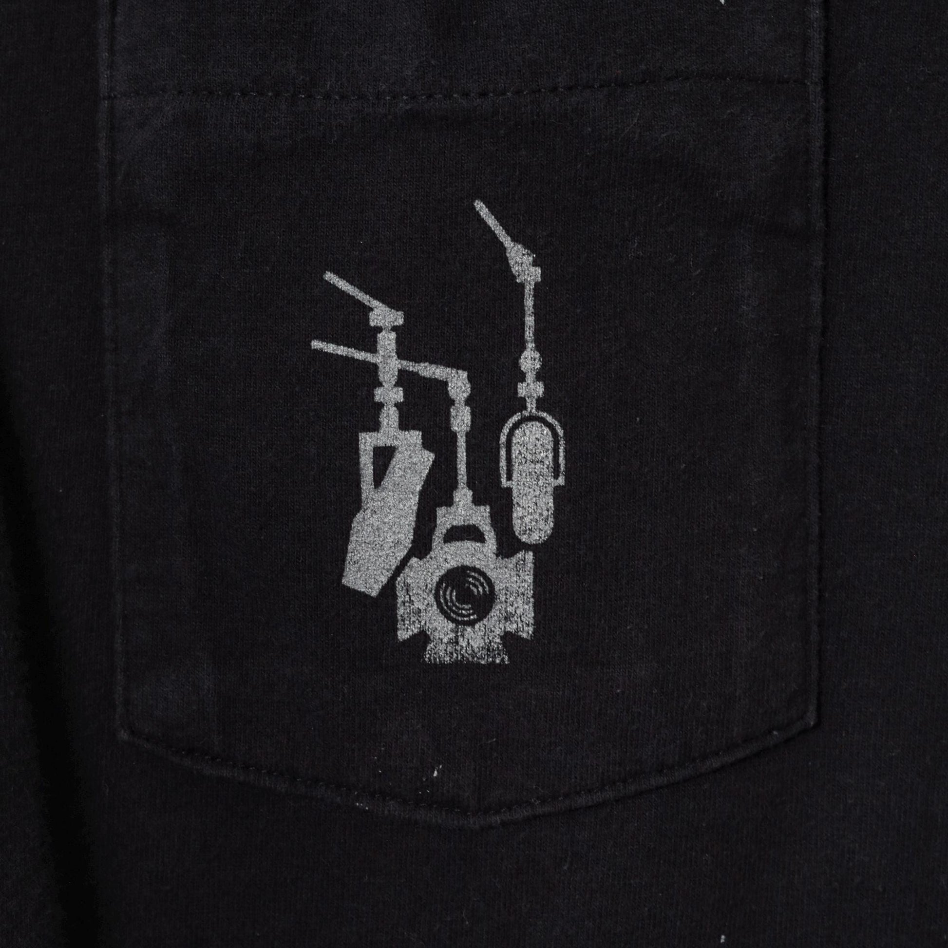 90s Studiocenter Broadcast Productions Graphic Pocket Tee Black Cotton Extra Large