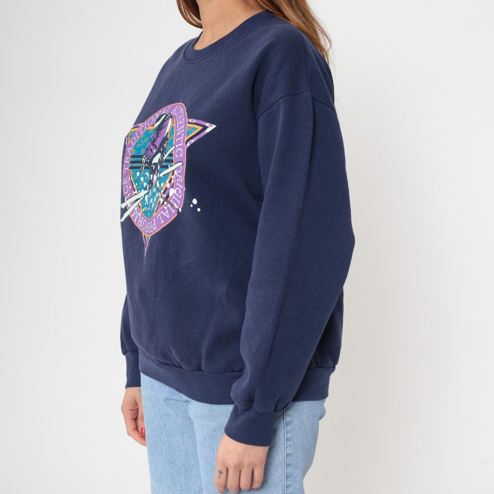 90s Park City Utah Ski Sweatshirt Navy Graphic Crewneck Medium M