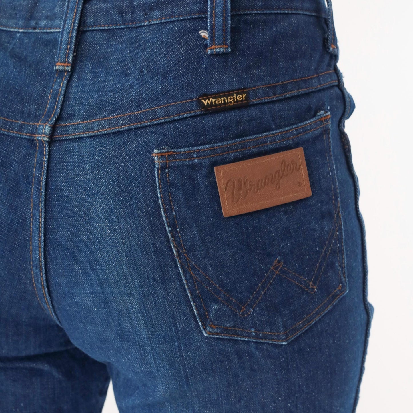 80s Wrangler High Waist Straight Leg Jeans Blue Medium Wash Large L