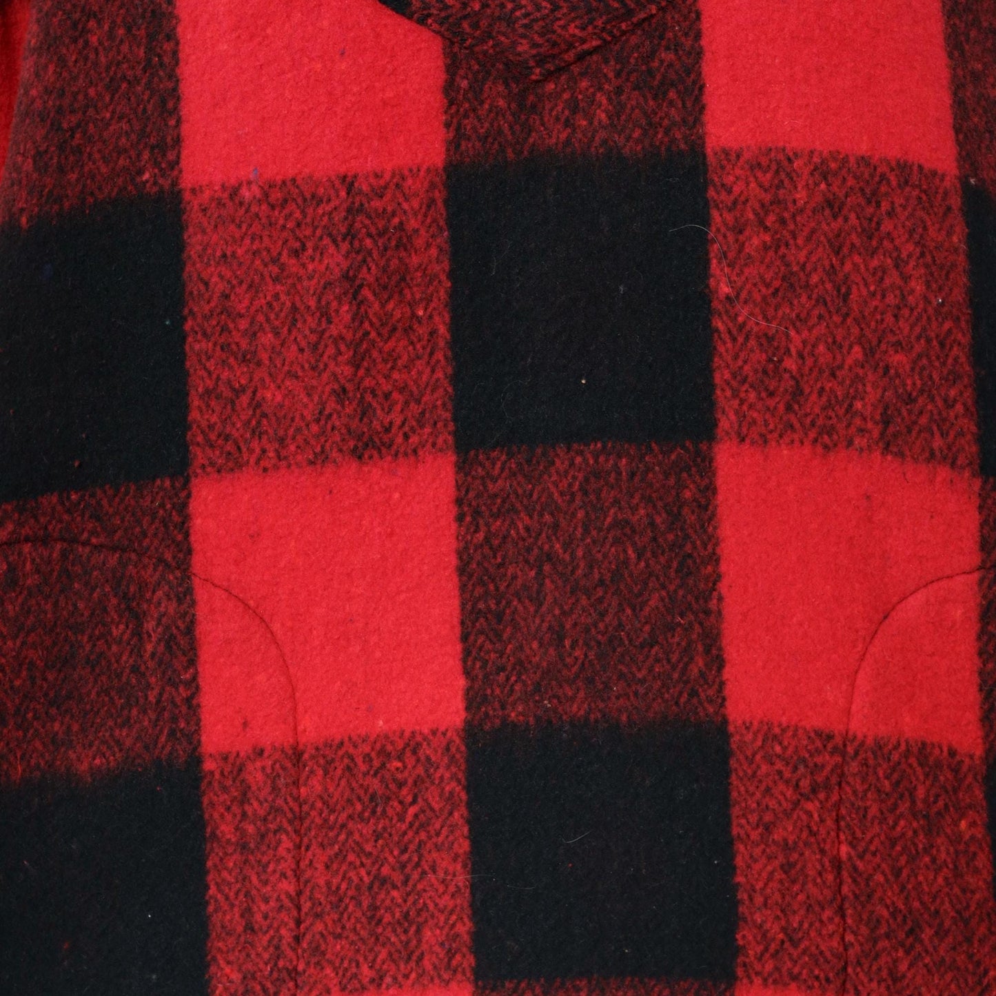 90s Buffalo Plaid Hoodie Red Black Half-Zip Earth Ragz Fleece Large L