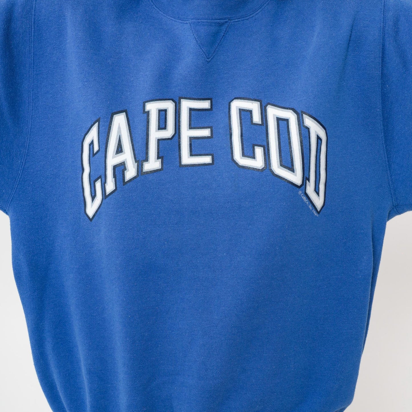 90s Cape Cod Sweatshirt Royal Blue Collegiate Crewneck Cotton Pullover Extra Large XL