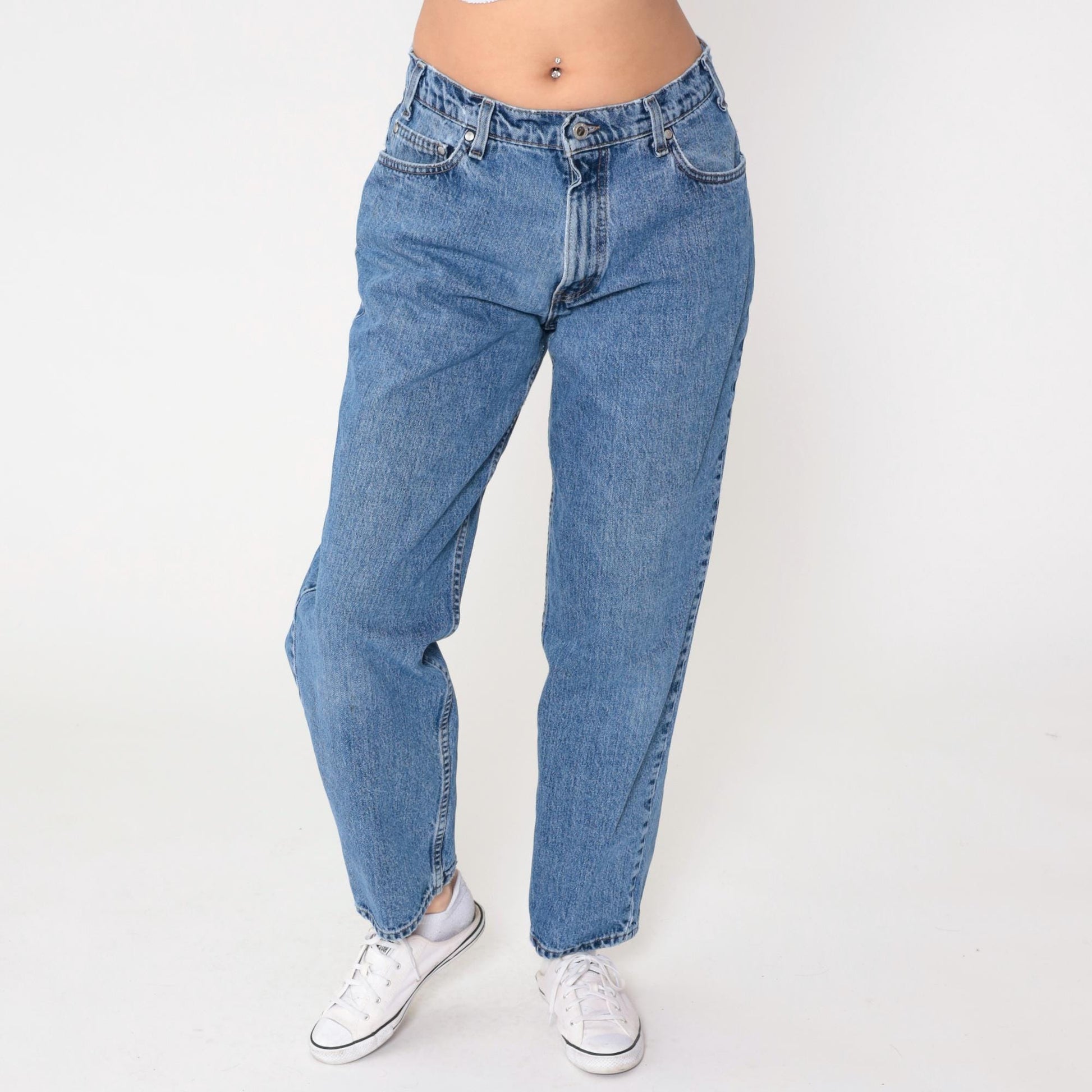 90s Levi's SilverTab Loose Straight Denim Light Wash High Rise W32 L30