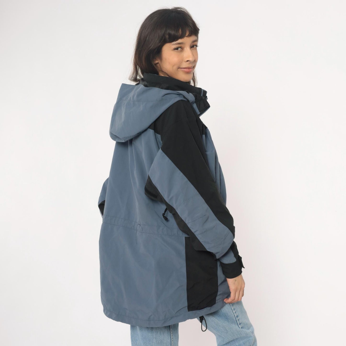 The North Face 90s Colorblock Hooded Windbreaker HydroSeal Nylon Jacket Large L