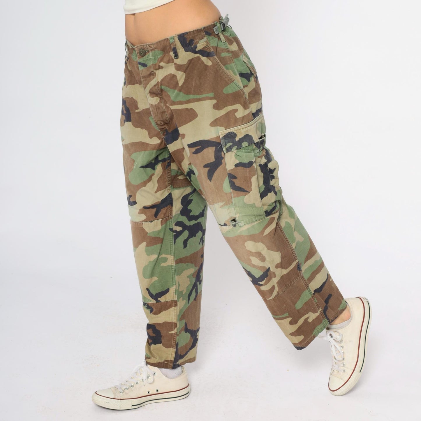 90s Lavas Industries Woodland Camo Cargo Pants Small