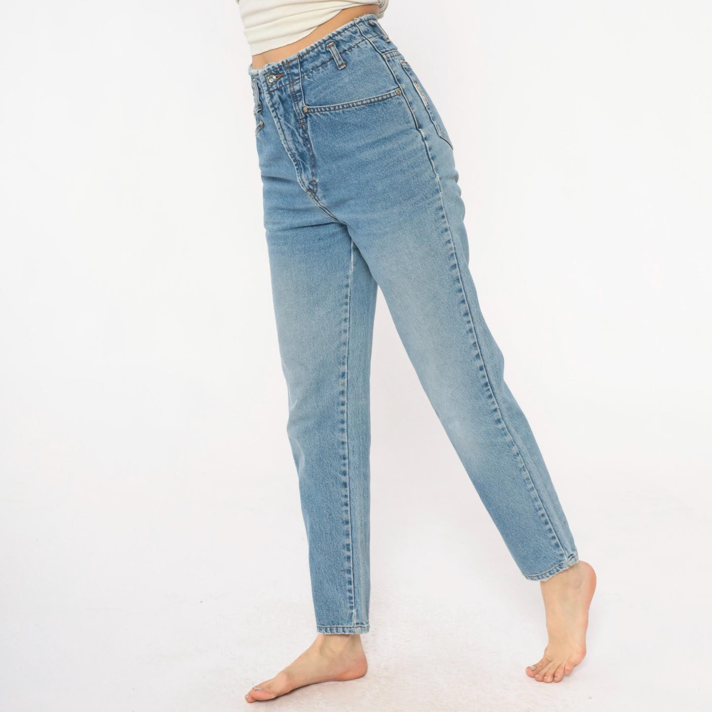 90s Unionbay Light Wash High-Waisted Straight Leg Denim Jeans Medium M