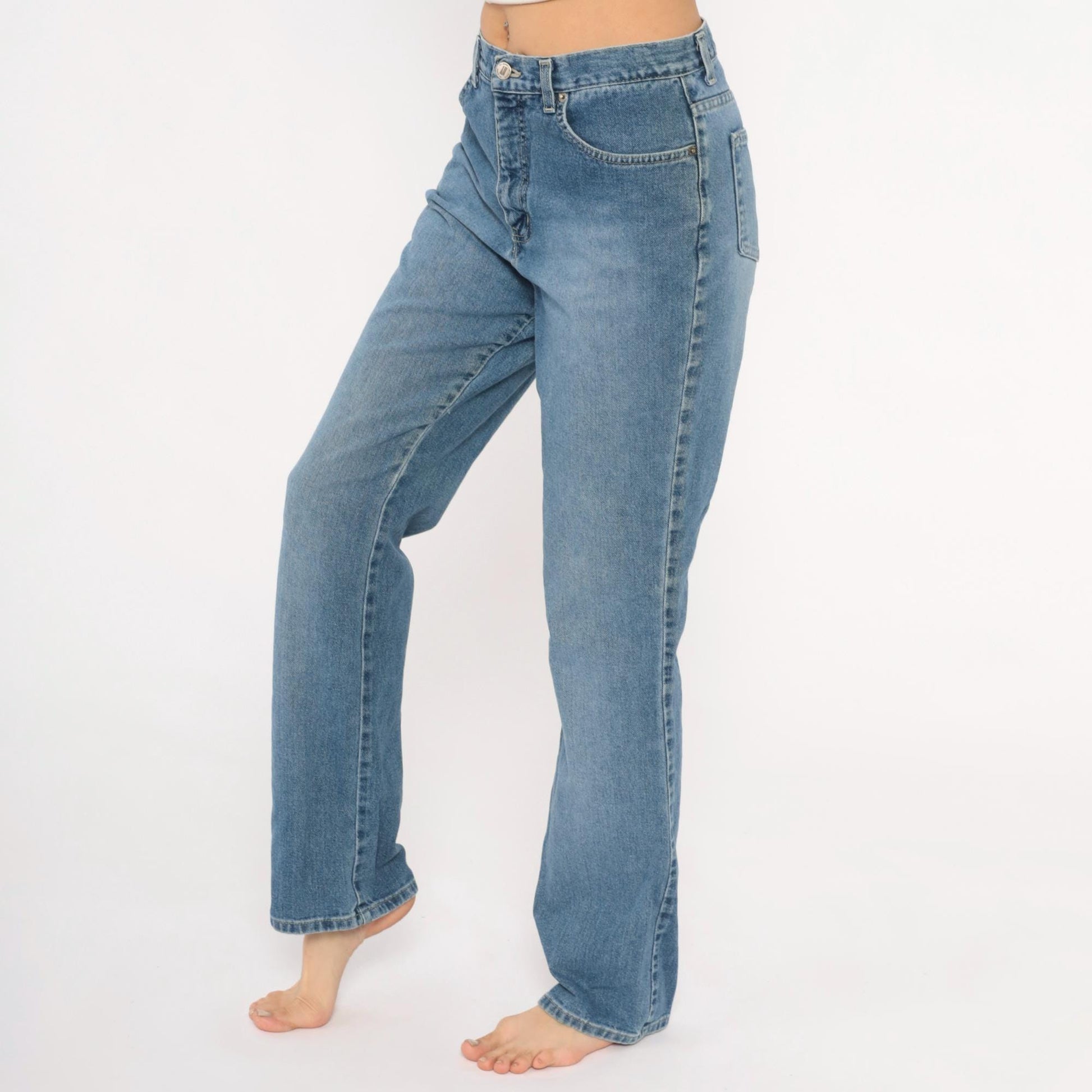 Y2K New York Jeans Bootcut High Rise Medium Wash Denim Large L