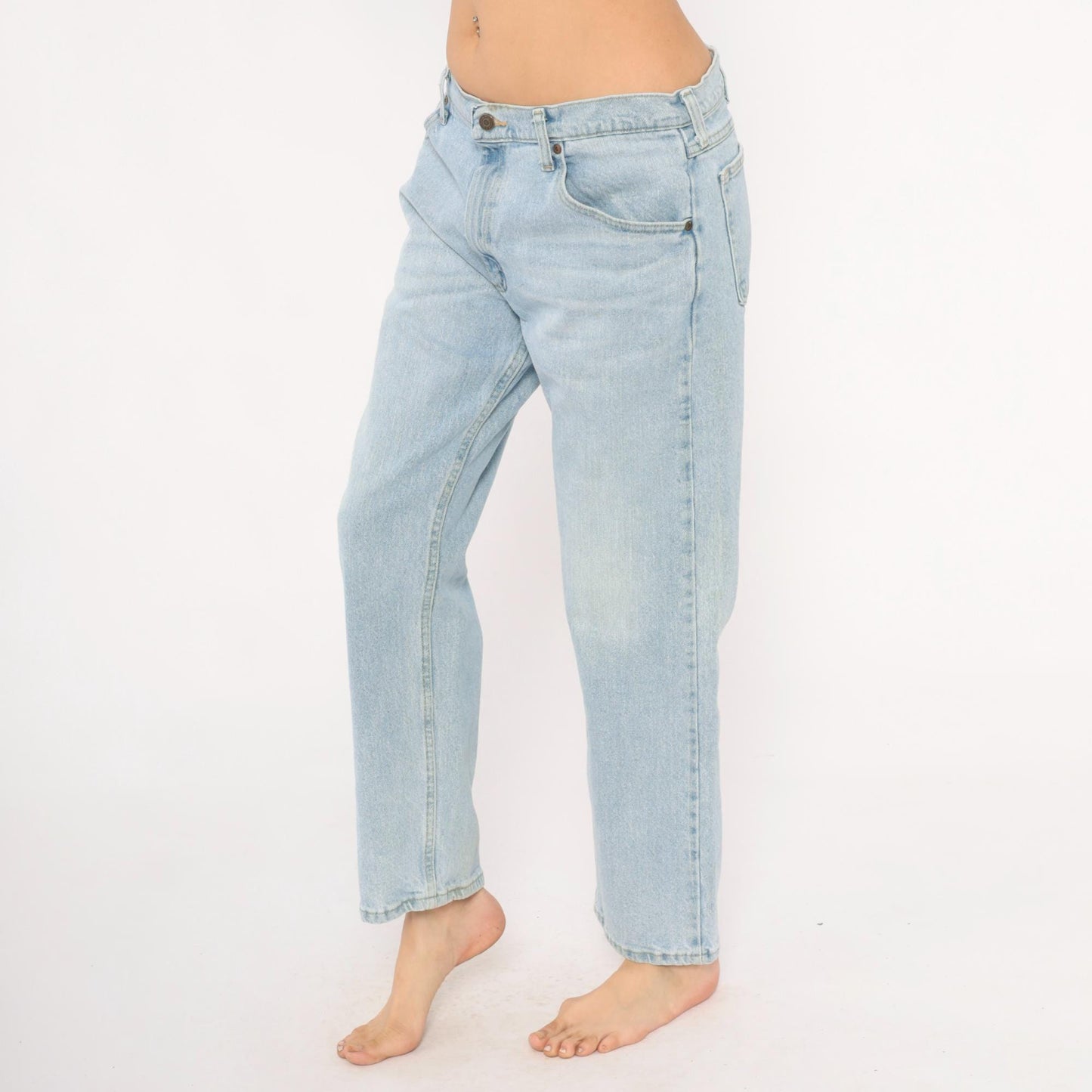 Wrangler Straight Leg Jeans 2000s Light Wash Mid Rise 34x29