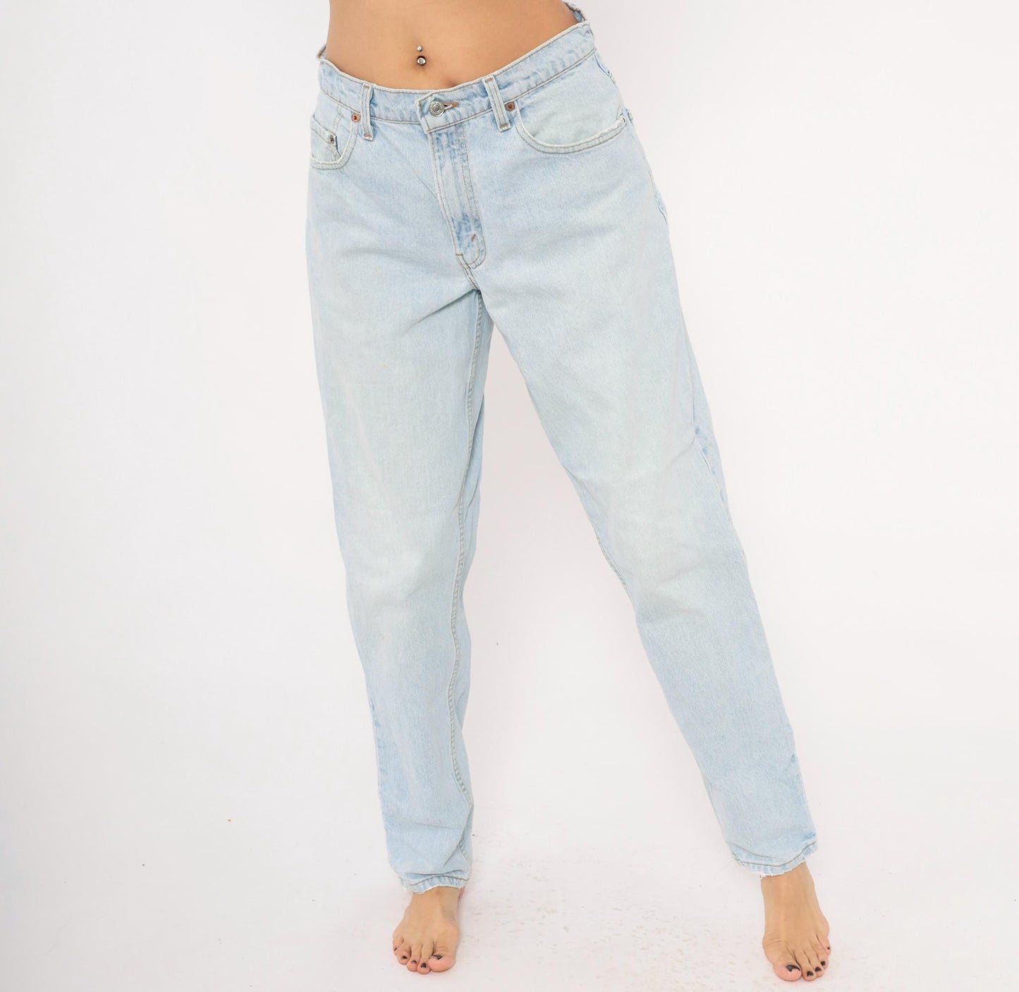 90s Levi's 560 Light Wash High Rise Tapered Jeans 31x32
