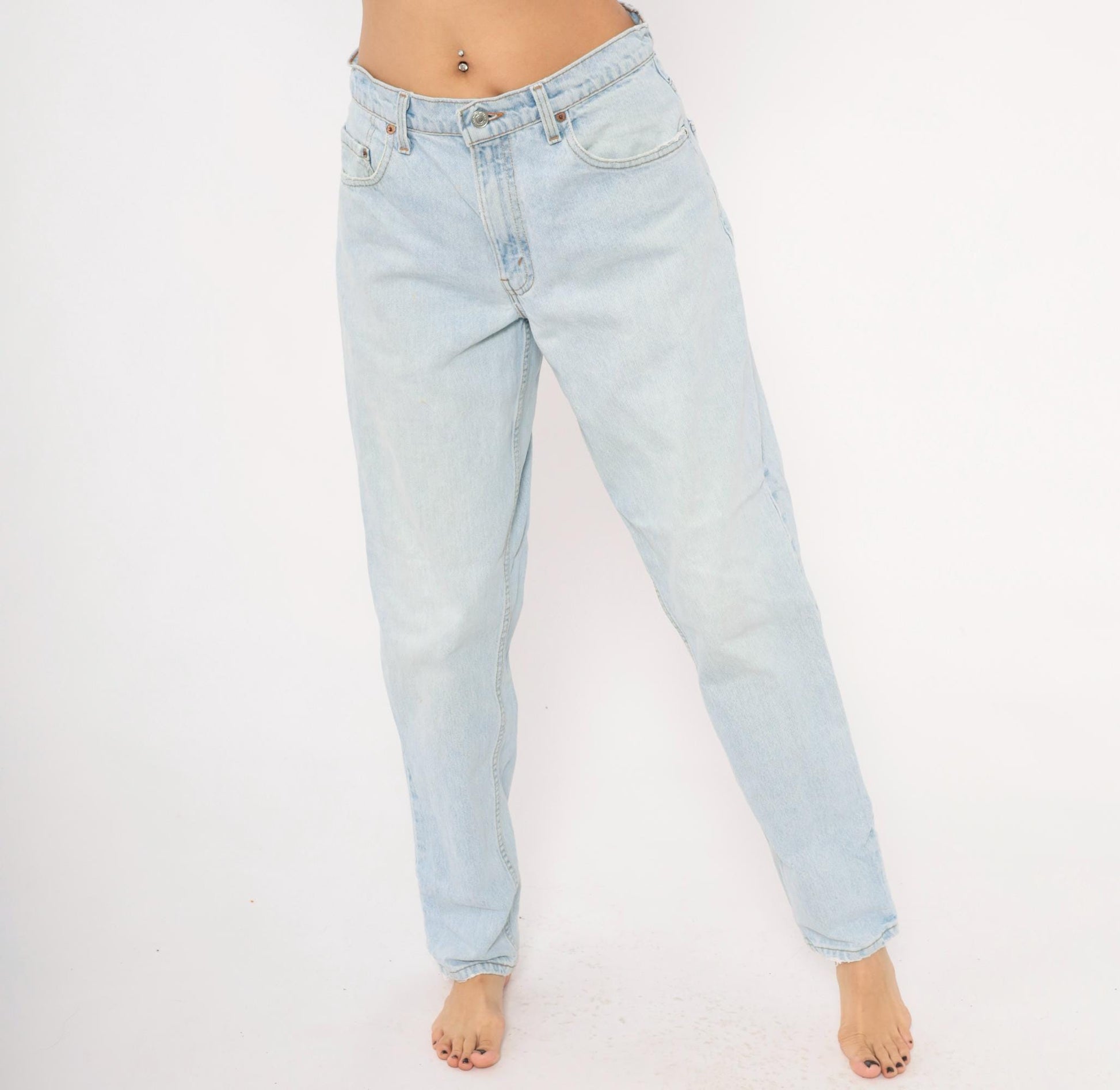 90s Levi's 560 Light Wash High Rise Tapered Jeans 31x32