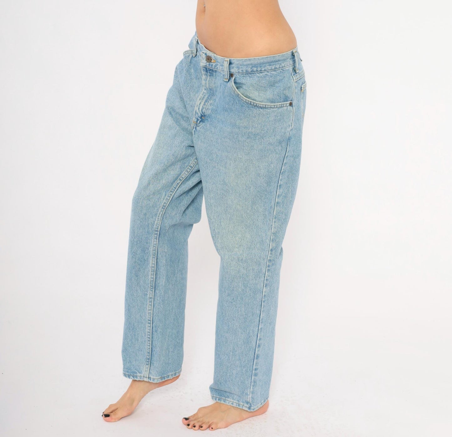 2000s Wrangler Light Wash Straight Leg Jeans Cotton Stonewash Blue Extra Large