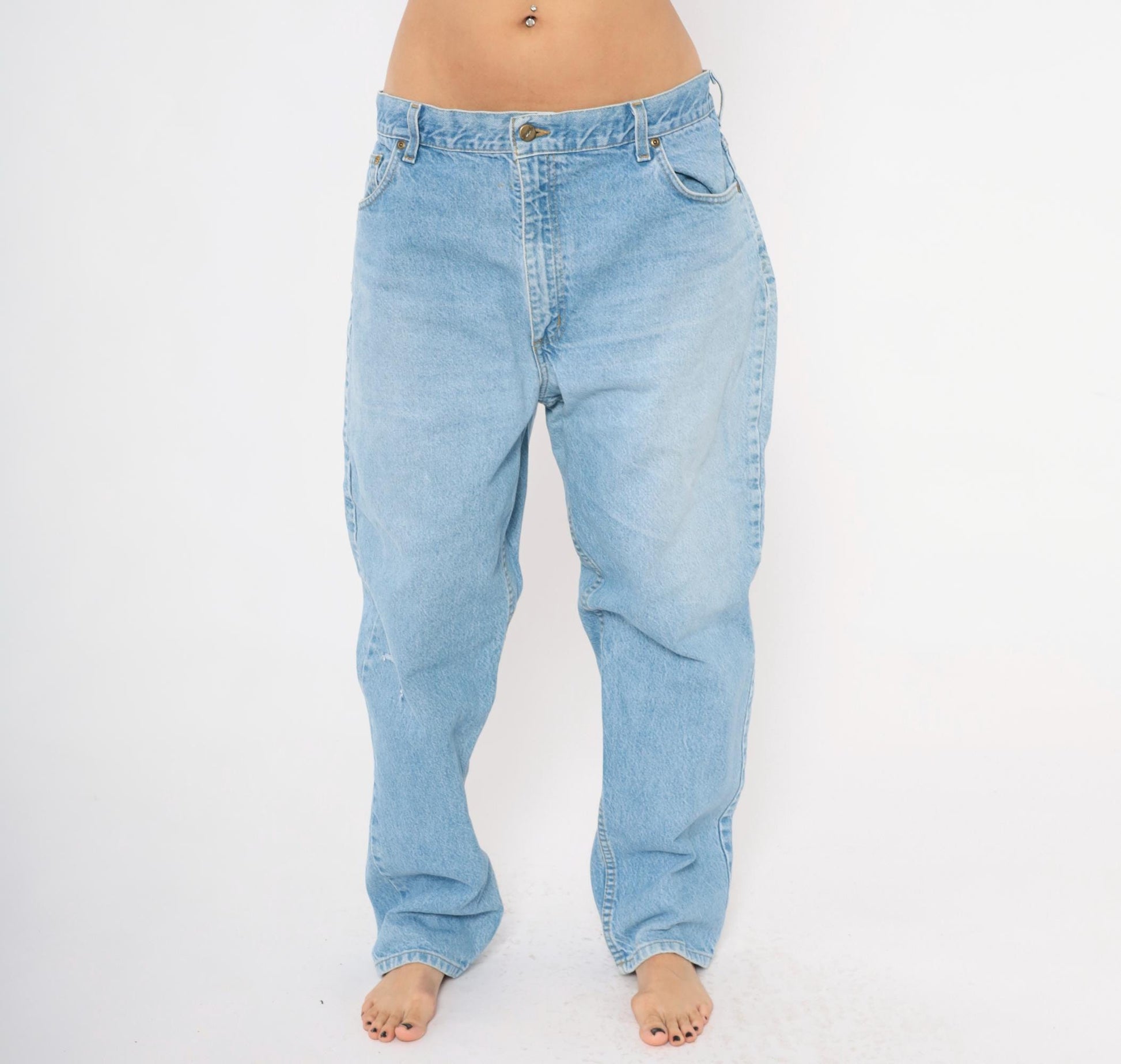 Carhartt Light Wash Straight Leg Jeans 2000s Relaxed Fit Denim 40 x 30