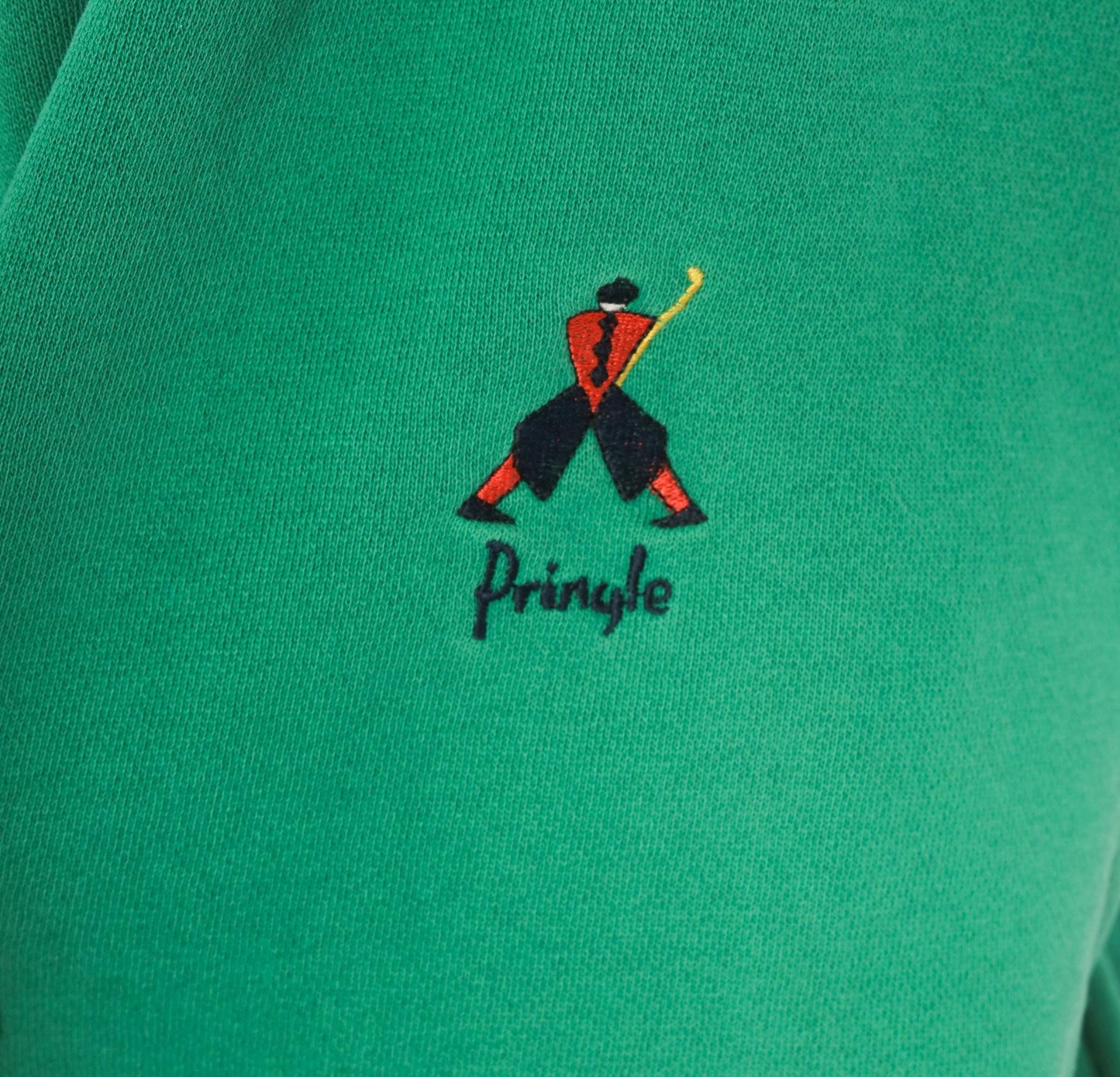 90s Pringle Sports Golf Polo Sweatshirt Green Embroidered Collared Large L