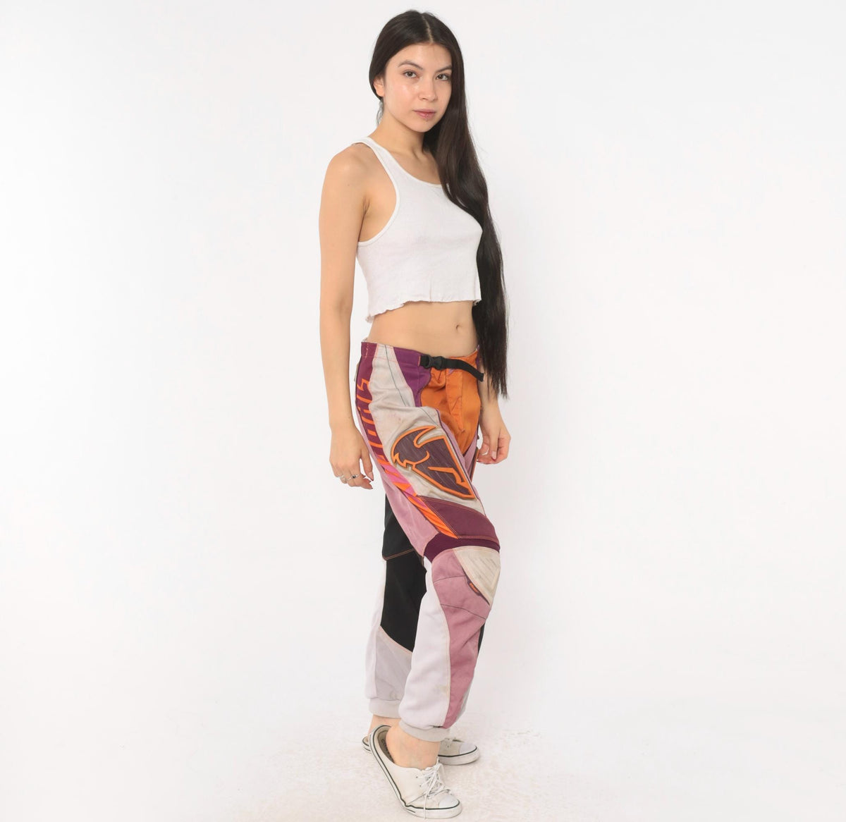 Thor Motocross Pants 2000s Purple Orange Pink Color Block Racing Moto Small