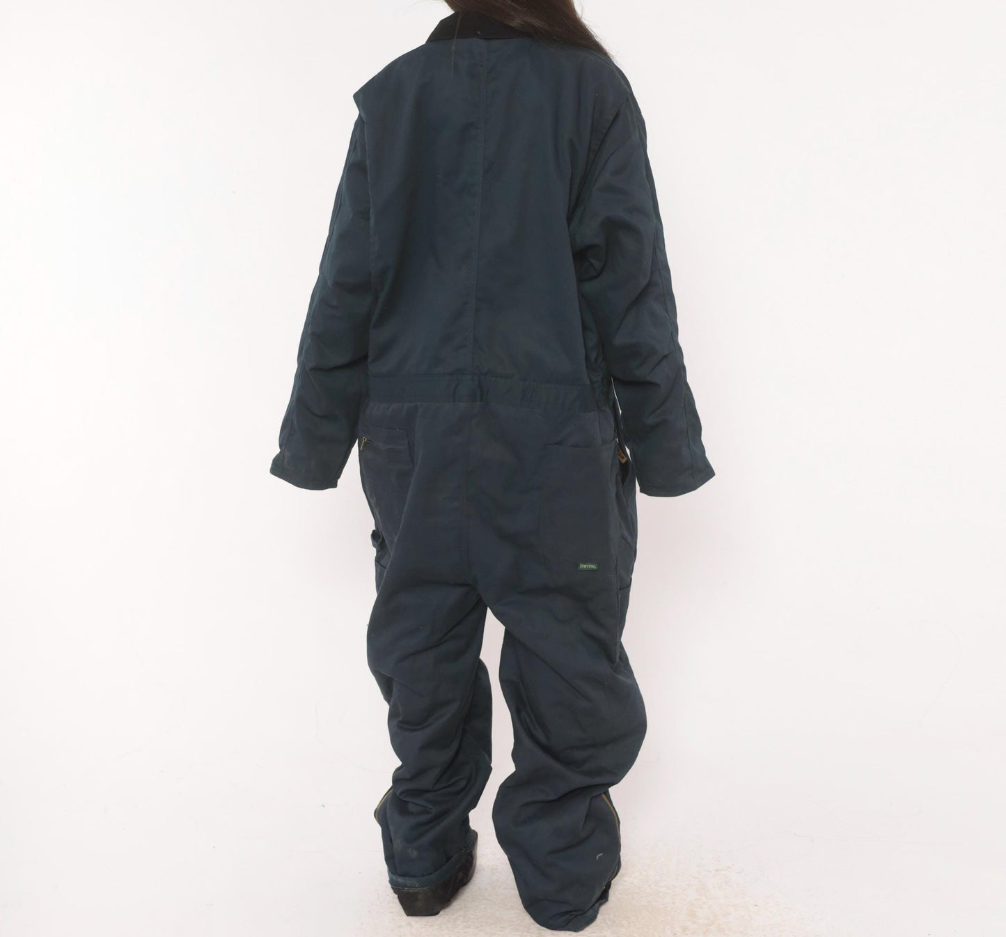 2000s Berne Apparel Navy Insulated Coveralls Quilted Jumpsuit Plus Size XXL