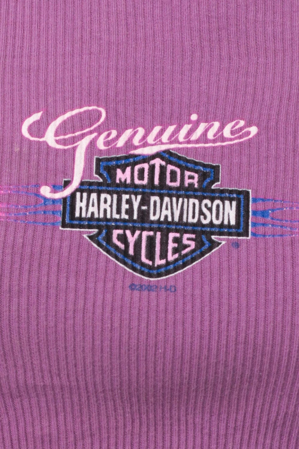 90s Harley Davidson Purple Crop Top Graphic Tee Small Medium