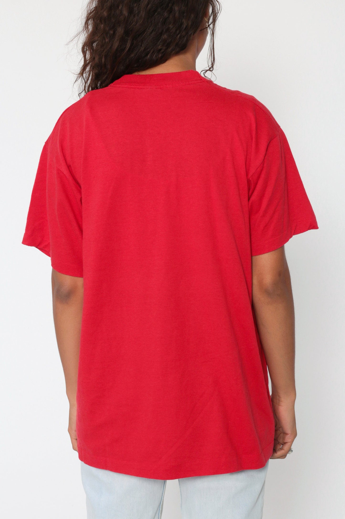 80s Volcano California Country Store Graphic Tee Screen Stars Red Medium