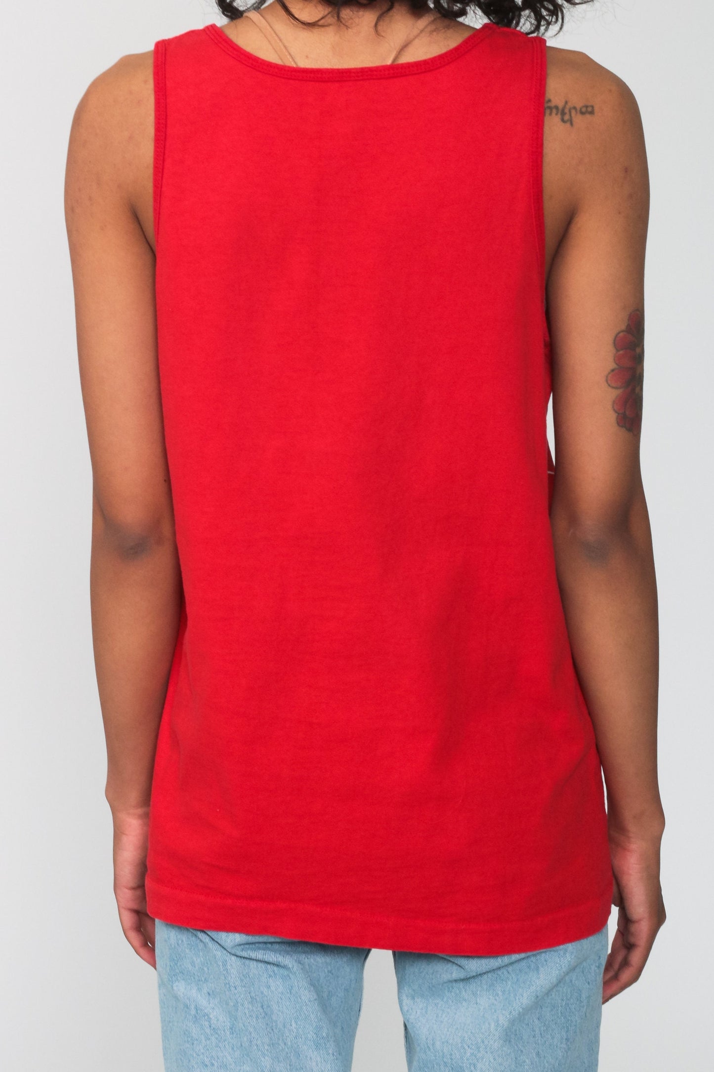 80s Wisconsin Badgers Tank Top Red College Football Jersey Small