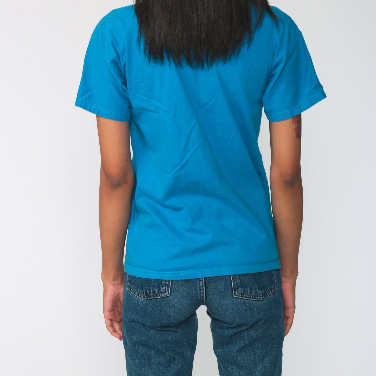 80s Curitiba Brazil Mission Graphic T-Shirt Cotton Blue Extra Small