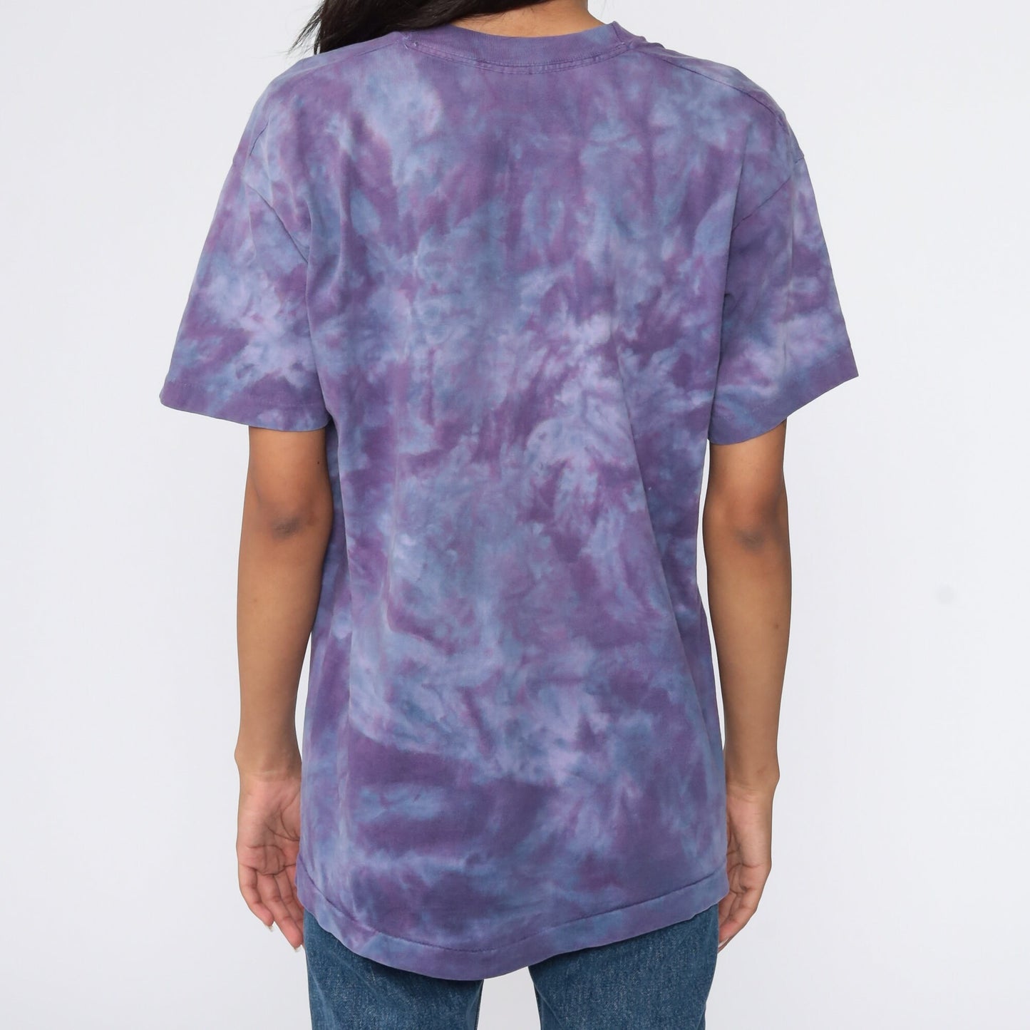 80s Kokopelli Tie Dye T-Shirt Purple Southwestern Graphic Cotton Medium