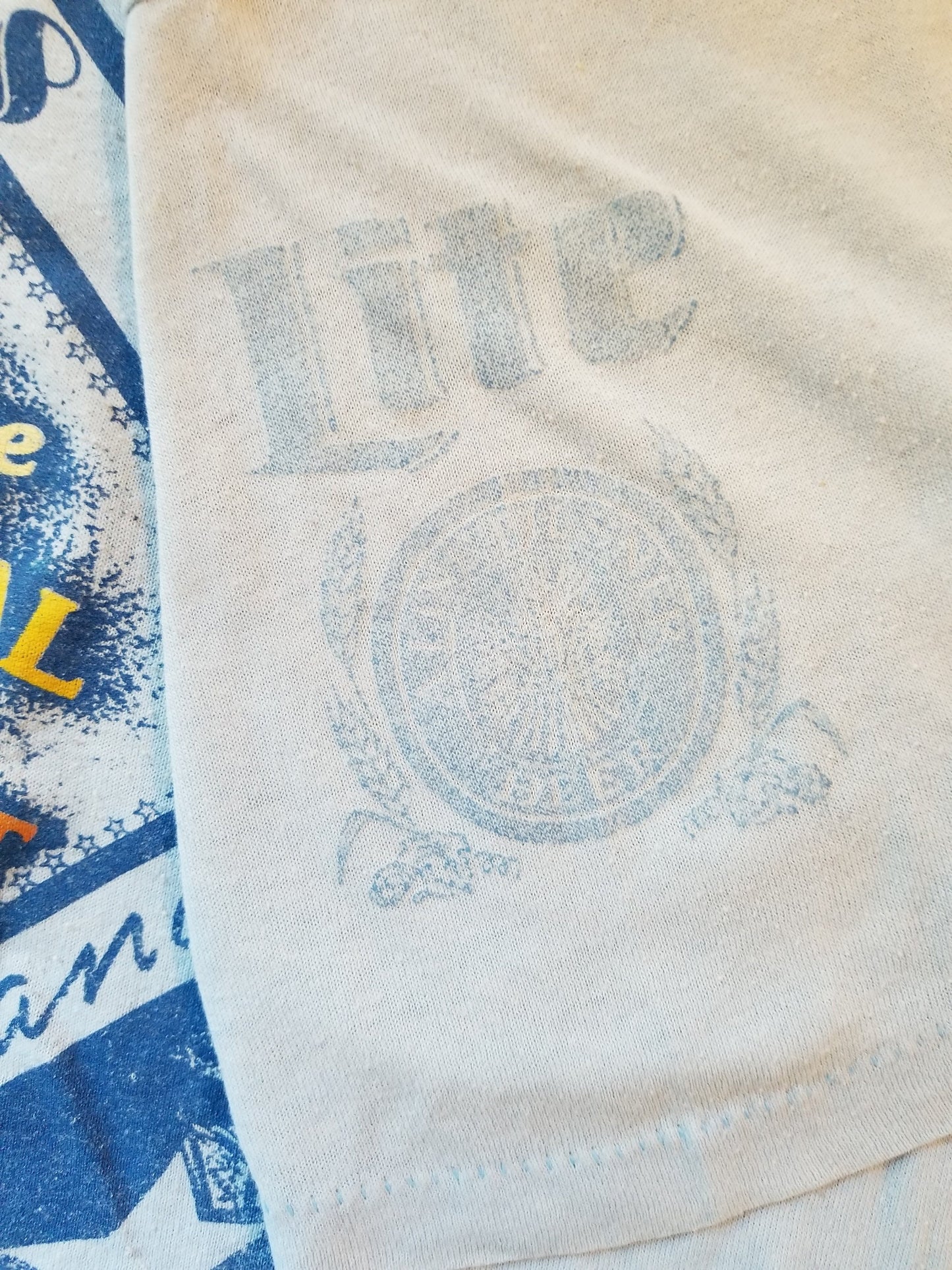 1988 Miles City Montana Baseball Tournament Miller Lite Graphic Tee Medium Large