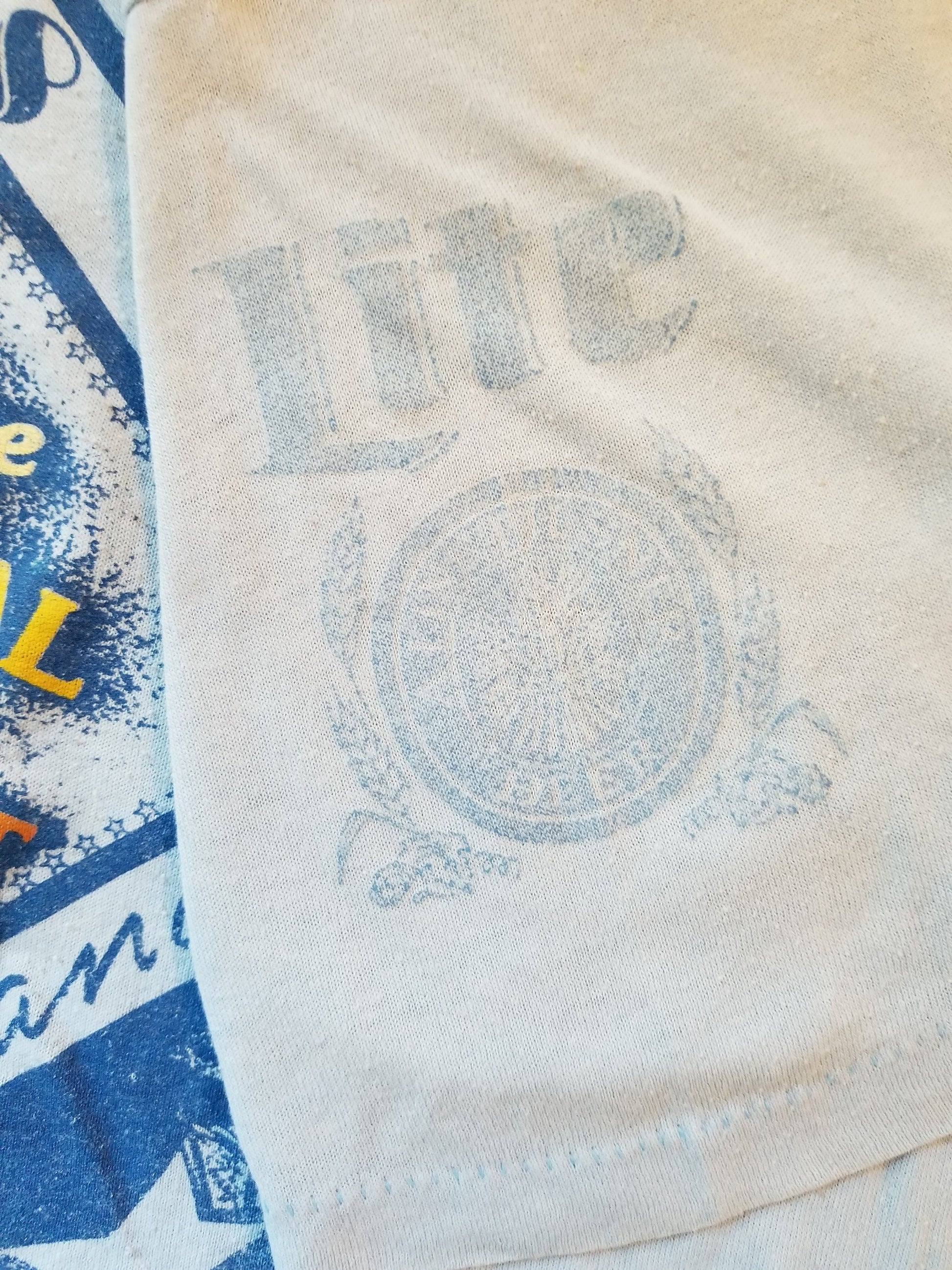 1988 Miles City Montana Baseball Tournament Miller Lite Graphic Tee Medium Large