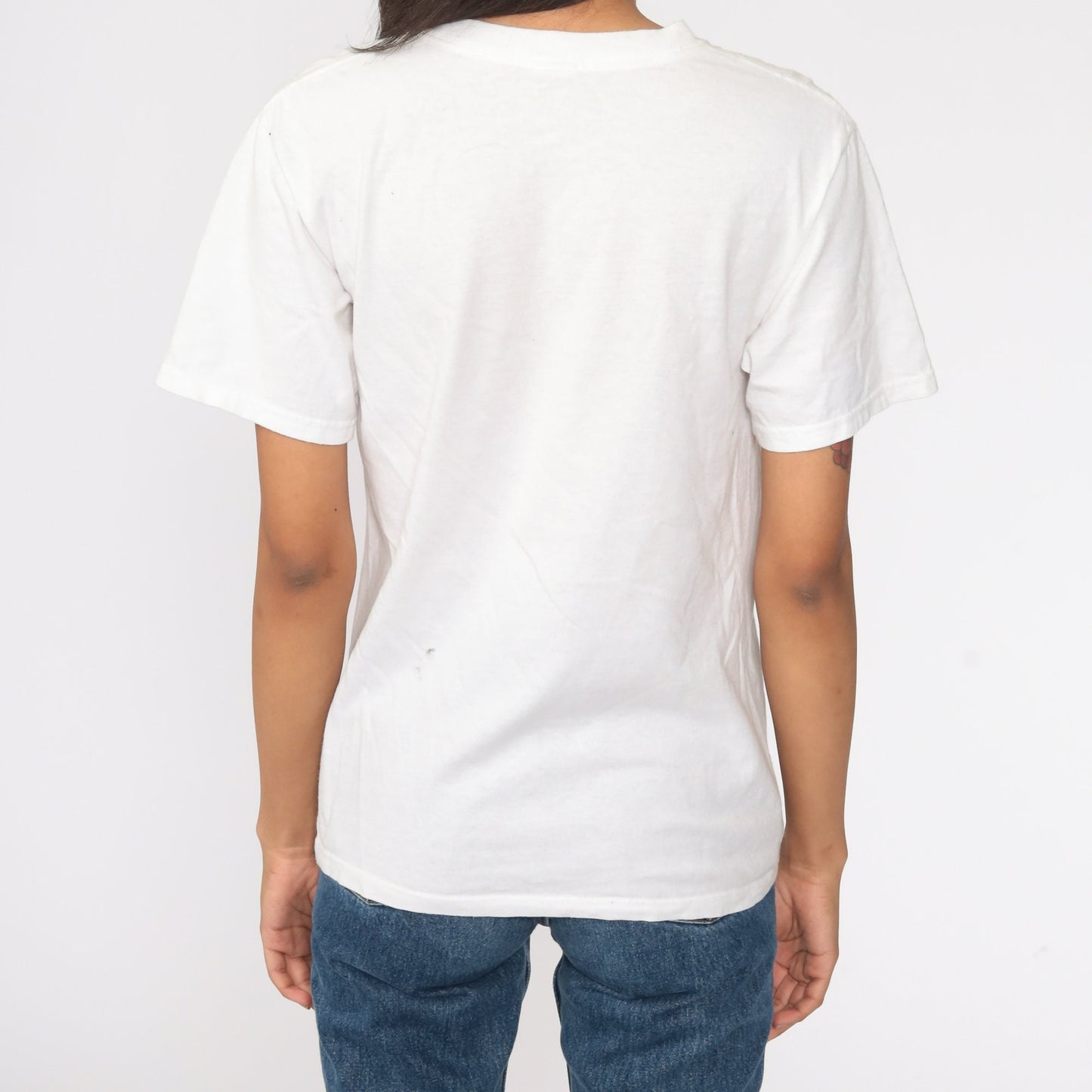 90s Alaska Mountain Graphic T-Shirt White Cotton Tee Extra Small