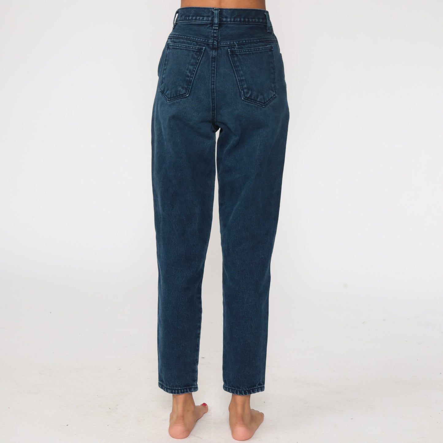 90s Rio Mom Jeans Dark Blue High Rise Denim Extra Small XS