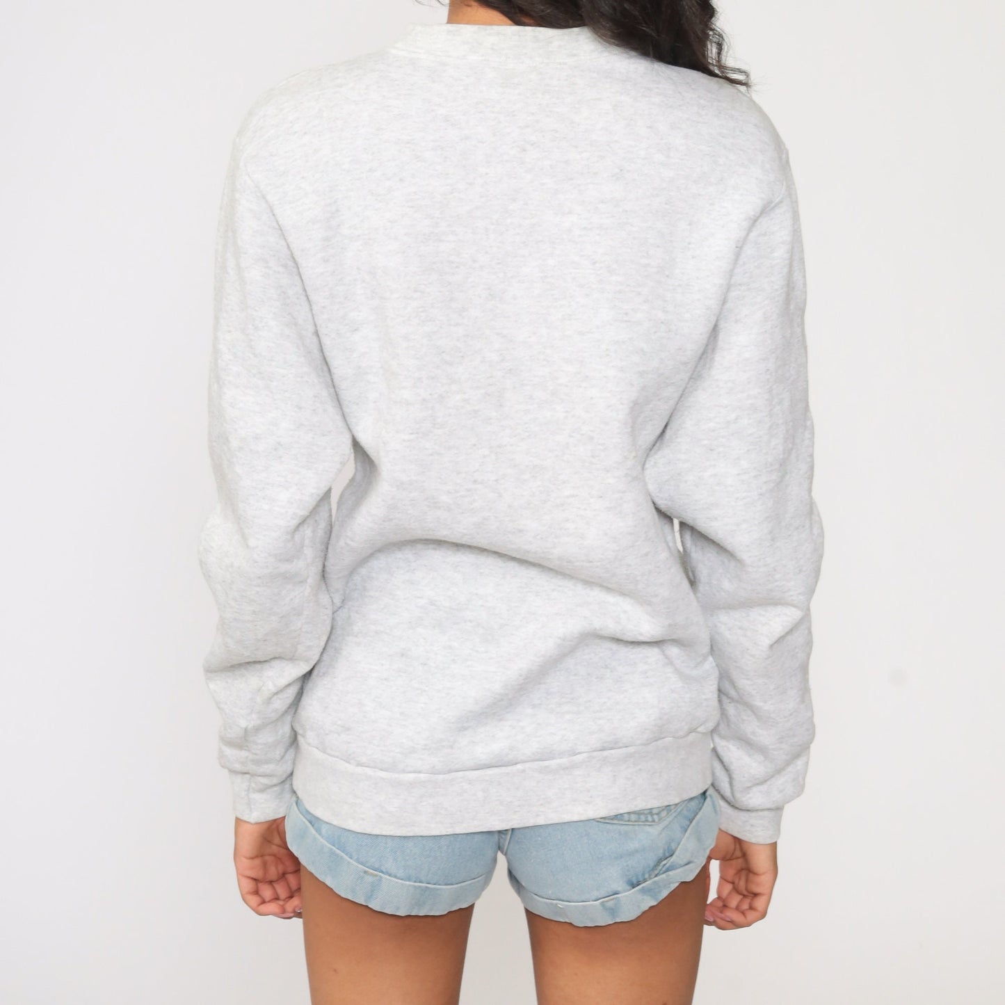 90s Alaska Inside Passage Whale Sweatshirt Grey Crewneck Extra Small