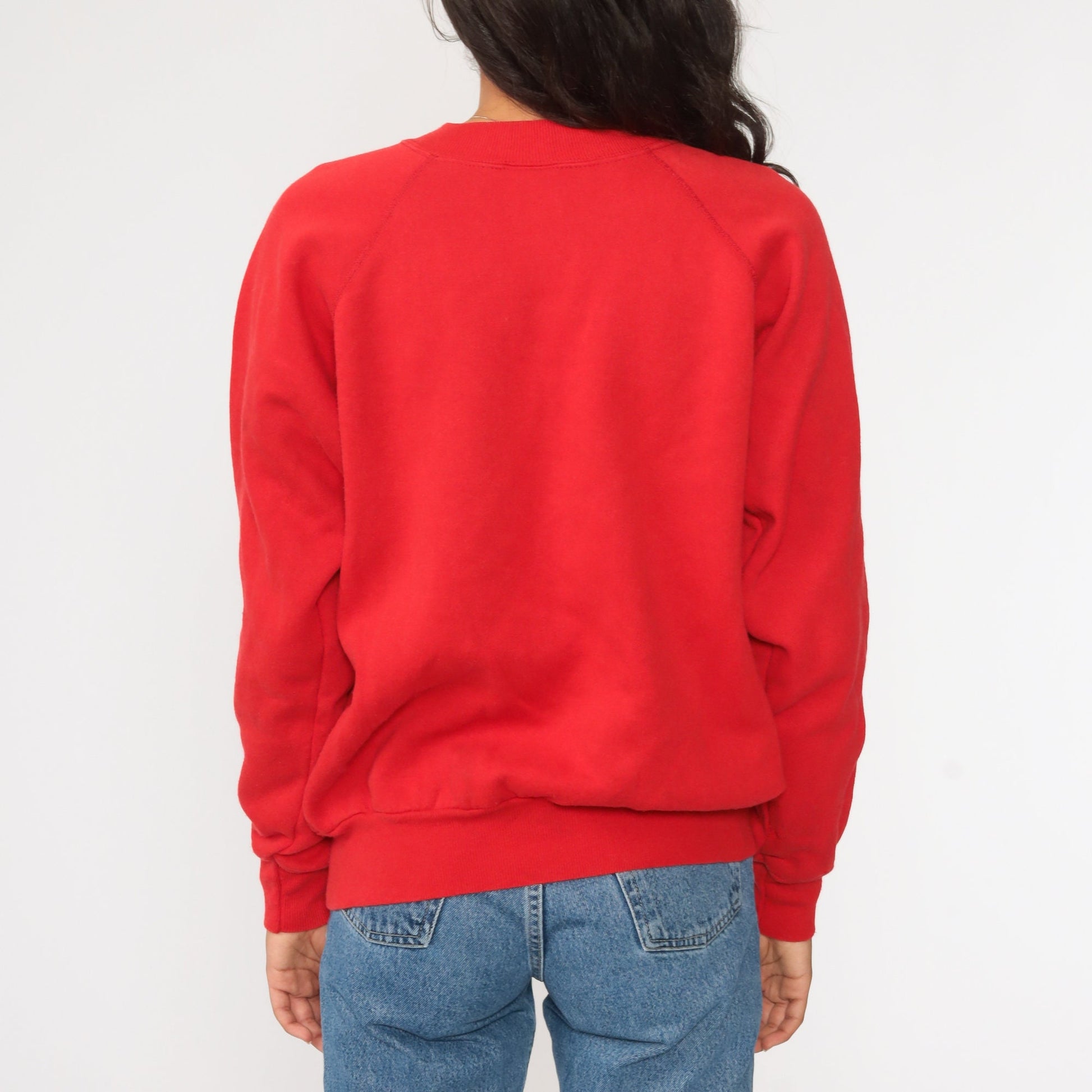80s Irvin Band High School El Paso Red Crewneck Sweatshirt Medium