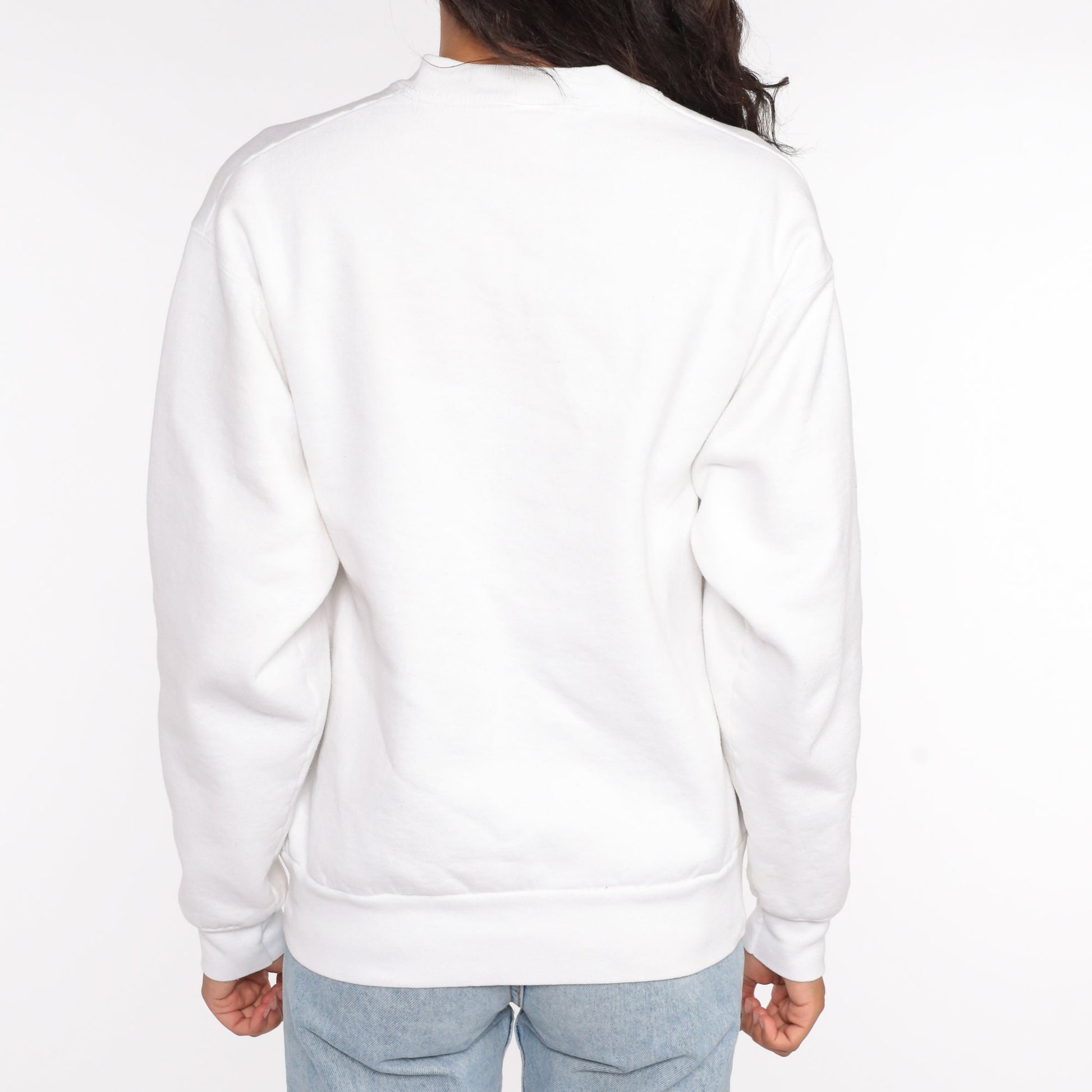 90s Christian Artists Music Seminar Rockies Sweatshirt White Graphic Pullover Medium