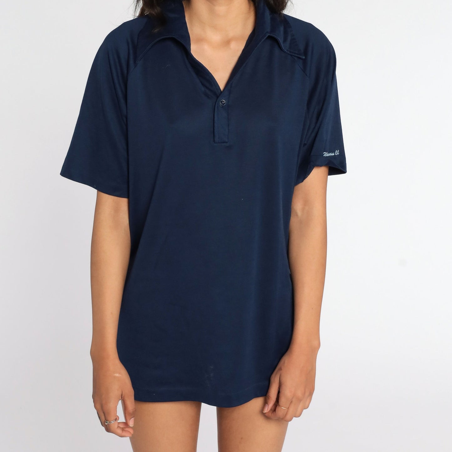 70s Wausau Country Club Bowling Uniform Shirt Navy Phyllis Orioles Large