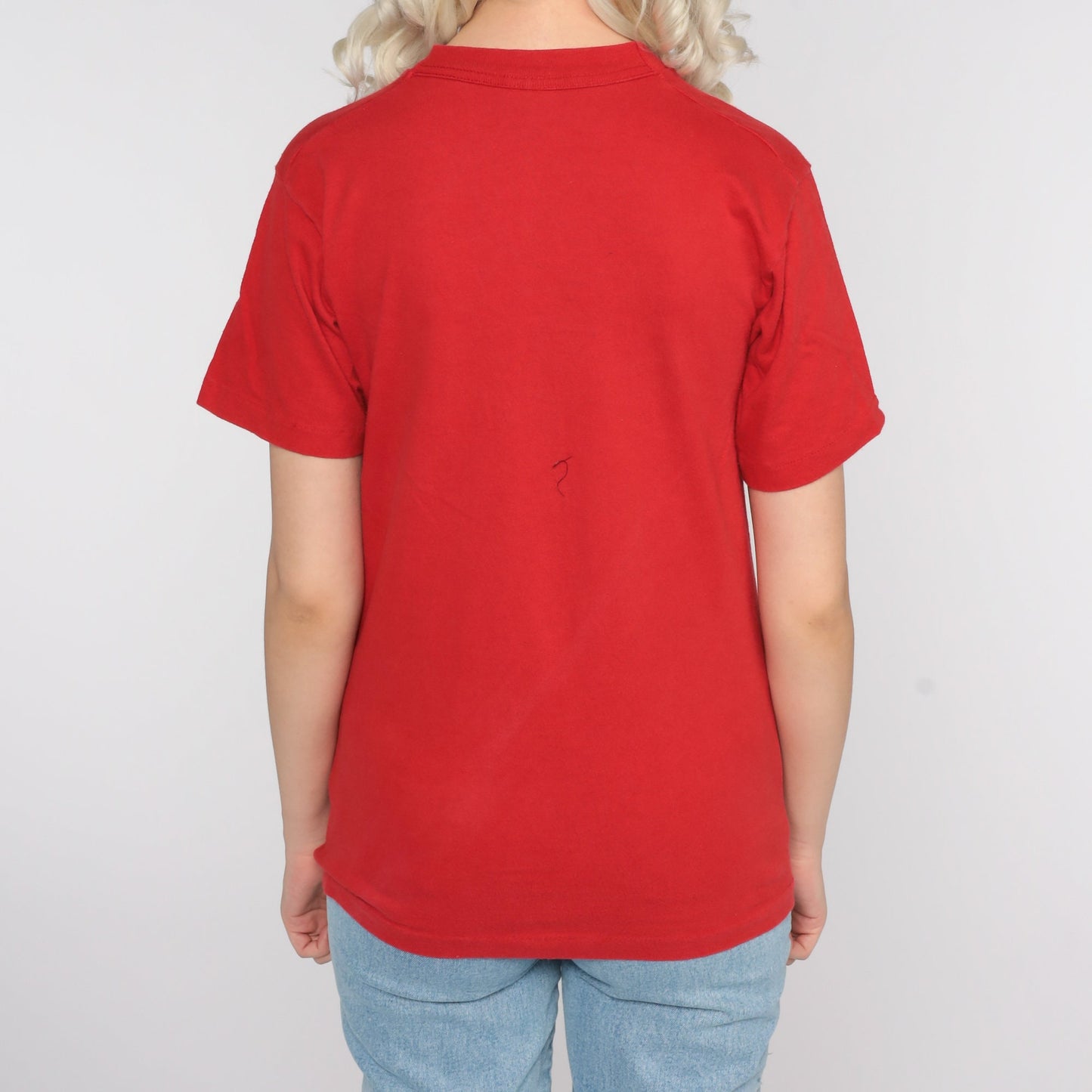 90s Texas ABCs Graphic T-Shirt Red Cotton Tee Extra Small XS