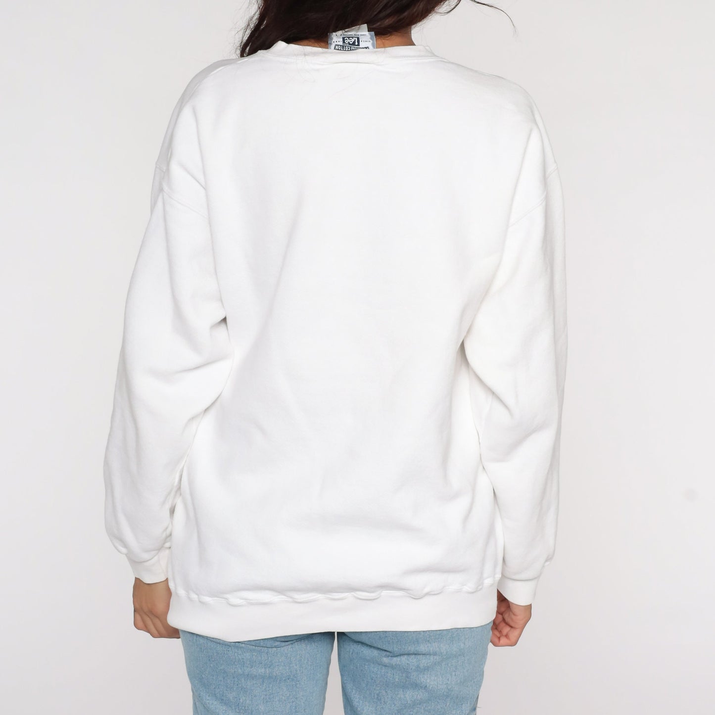 90s St Louis University SLU Sweatshirt White Graphic Crewneck Large
