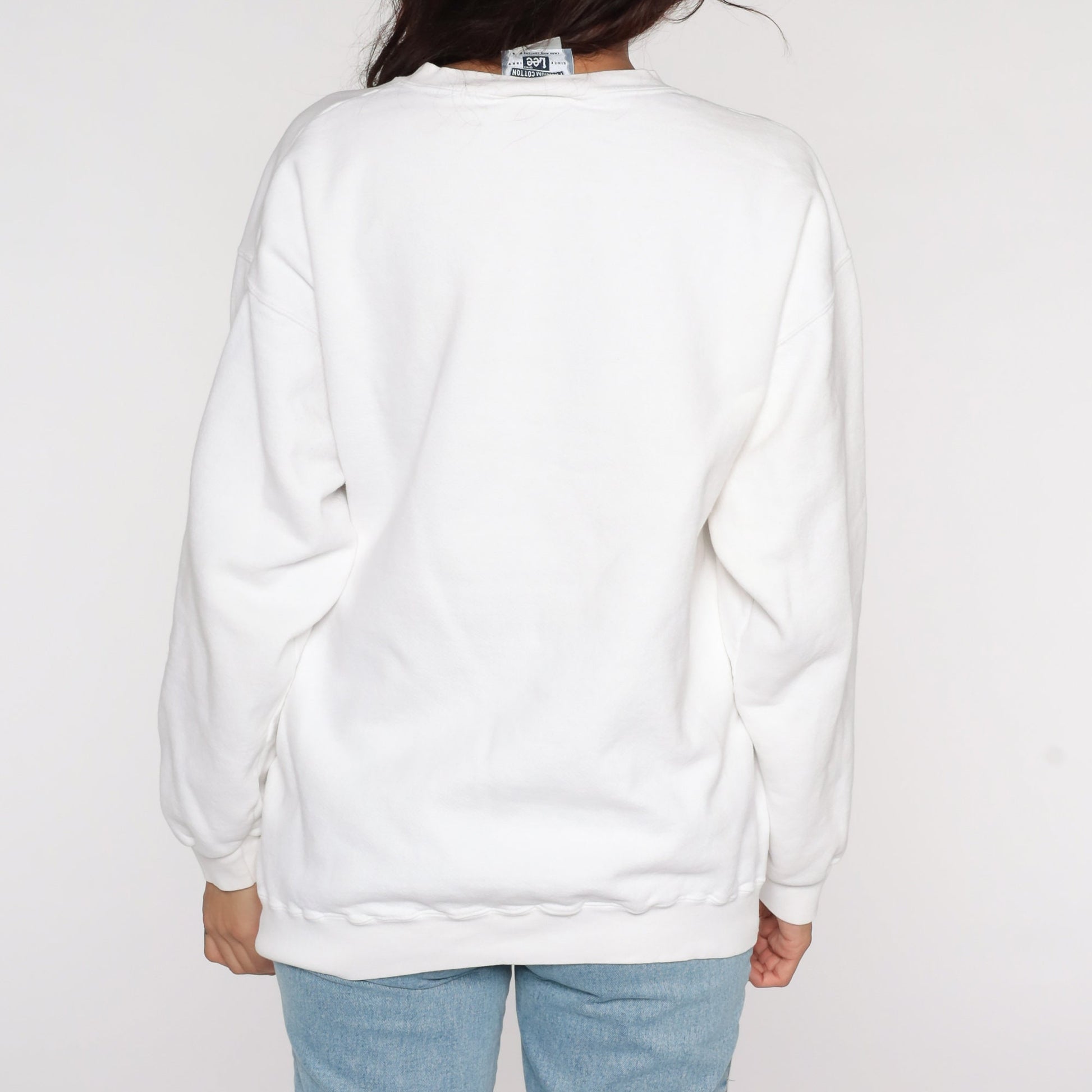 90s St Louis University SLU Sweatshirt White Graphic Crewneck Large