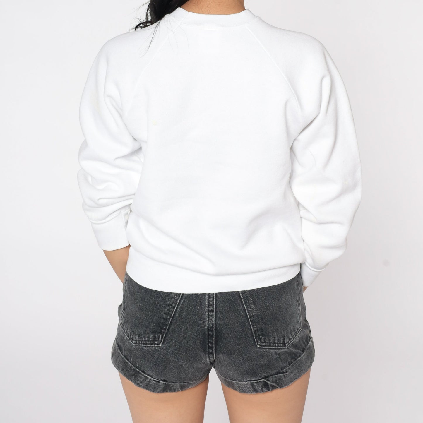 80s Monterey Bay Sailboat Sweatshirt Raglan Sleeve Graphic Pullover Extra Small