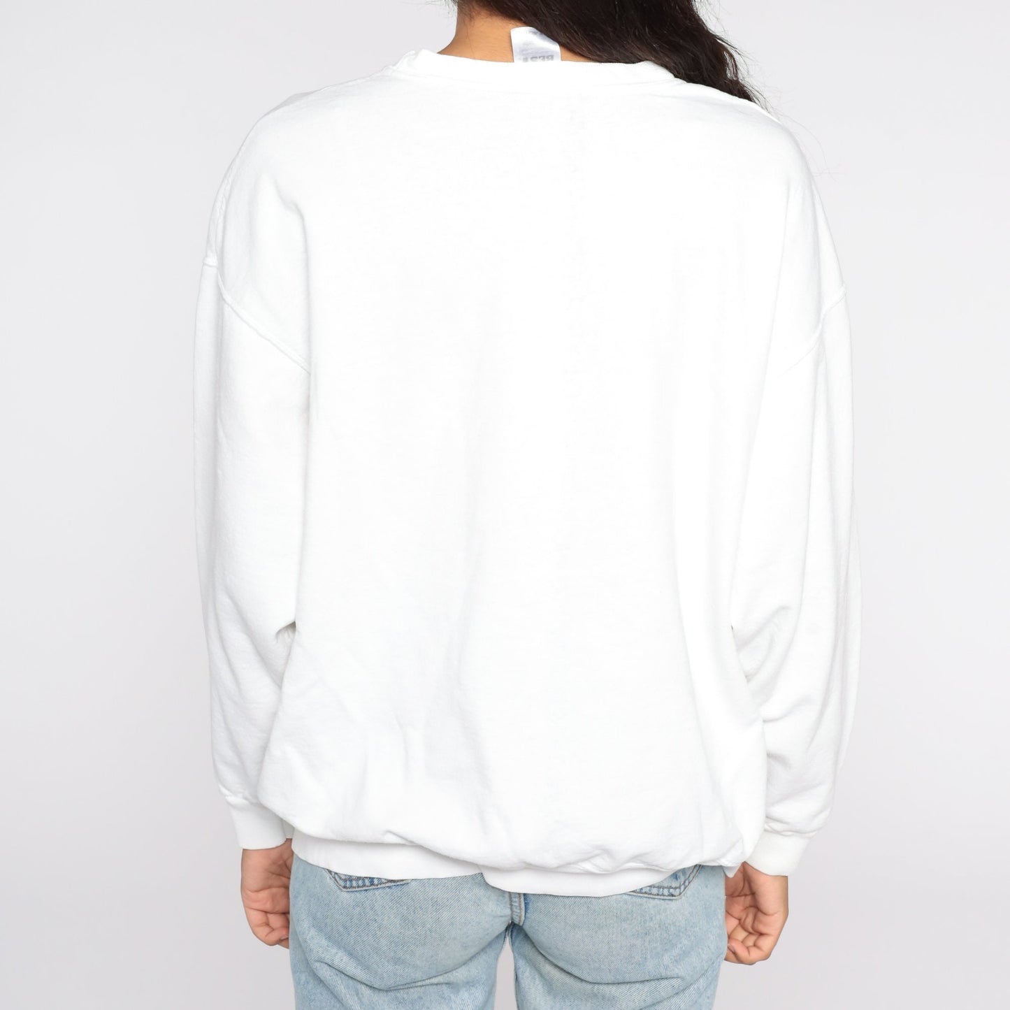 90s Butterfly Gardens Graphic Sweatshirt White Crewneck Extra Large XL