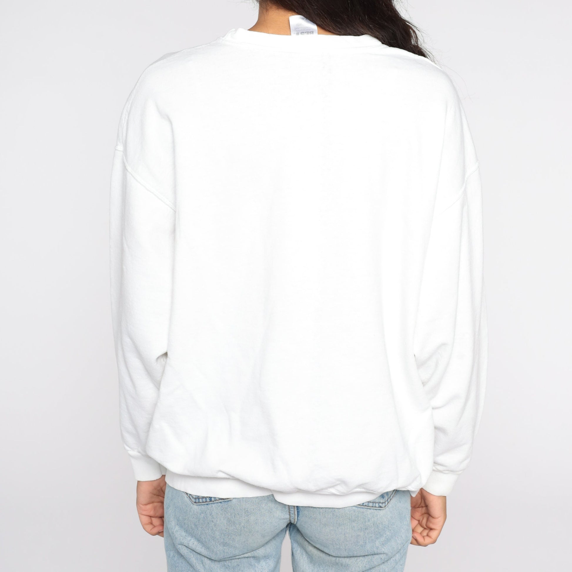 90s Butterfly Gardens Graphic Sweatshirt White Crewneck Extra Large XL