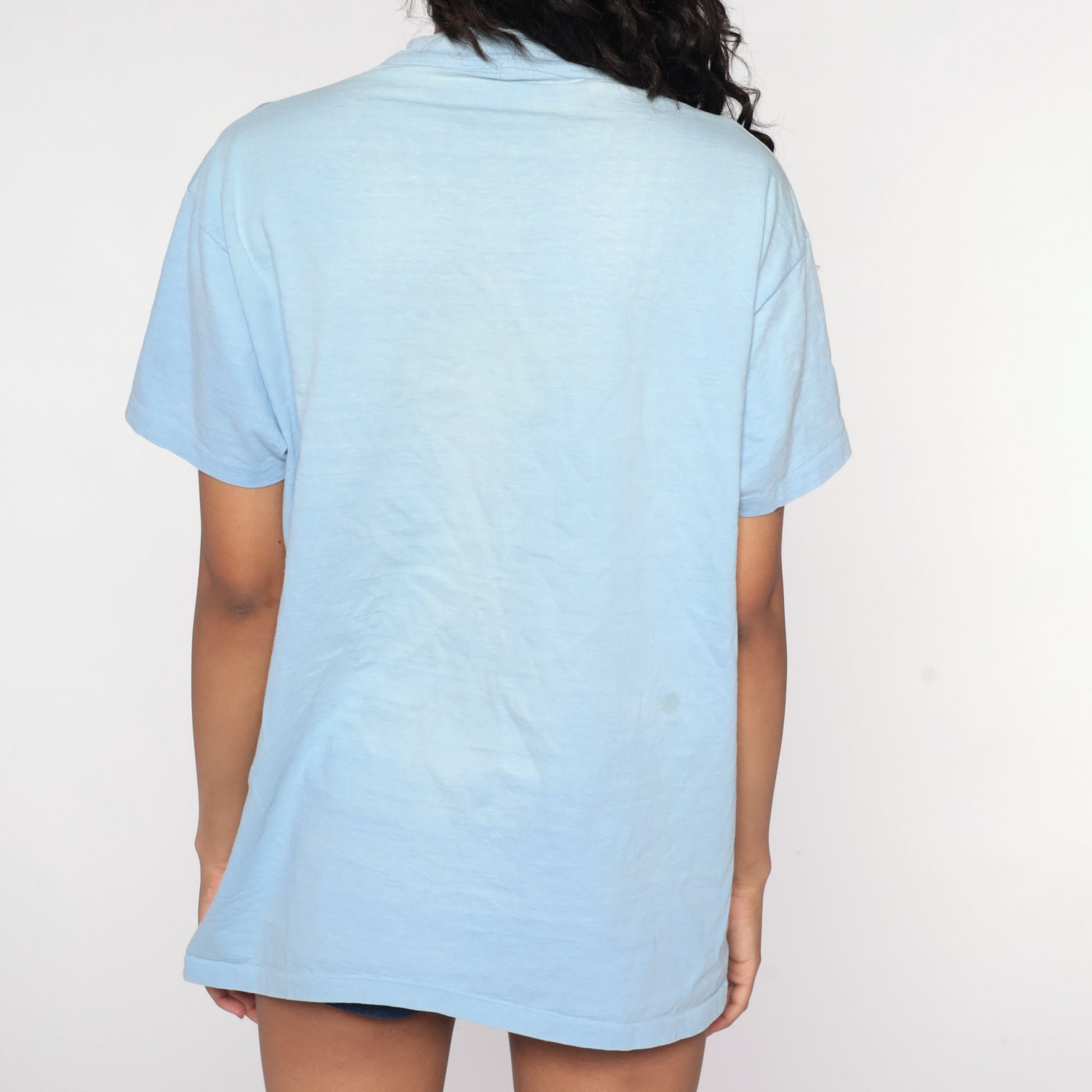 80s Austin City Limits Music Festival Graphic Tee Baby Blue Extra Large